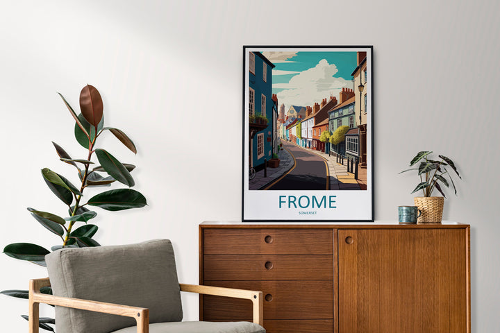 Frome Travel Print Wall Art Frome Wall Hanging Home Décor Frome Gift Art Lovers England Art Lover Gift Frome Art