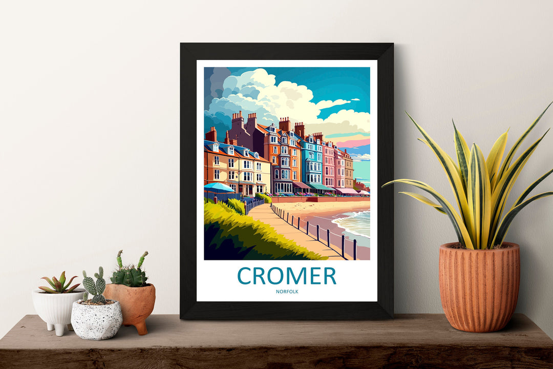 Cromer Travel Print Wall Art Cromer Wall Hanging Home Décor Cromer Gift Art Lovers England Art Lover Gift Cromer Art