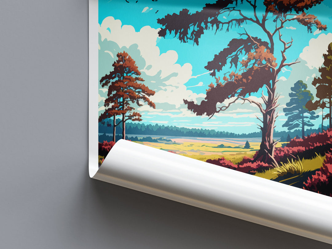 Cannock Chase Travel Print Wall Art Cannock Chase Wall Hanging Home Decoration Cannock Chase Gift Art Lovers Wall Art