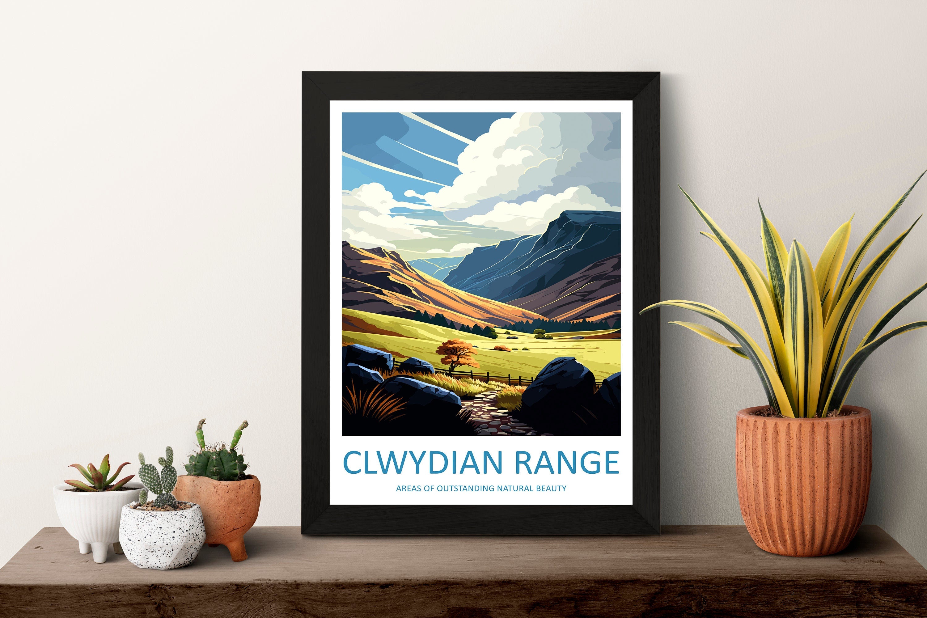 Clwydian Range Travel Print