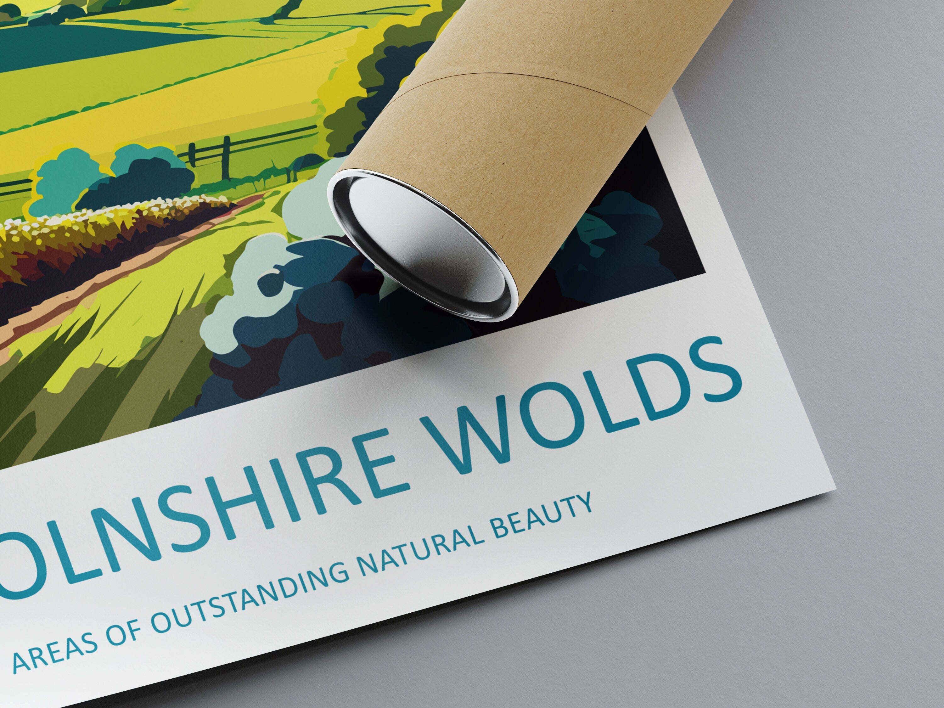 Lincolnshire Wolds Travel Print