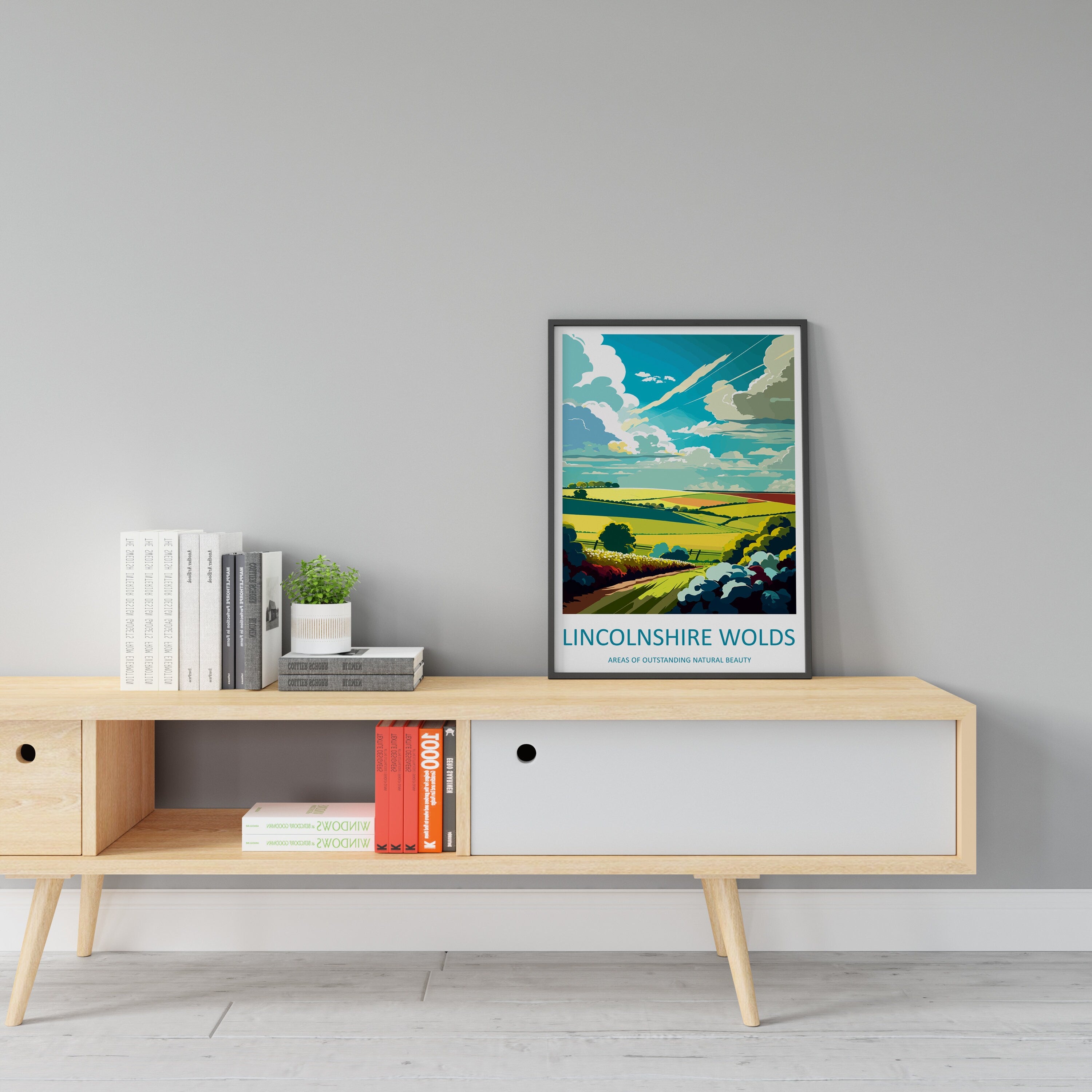 Lincolnshire Wolds Travel Print