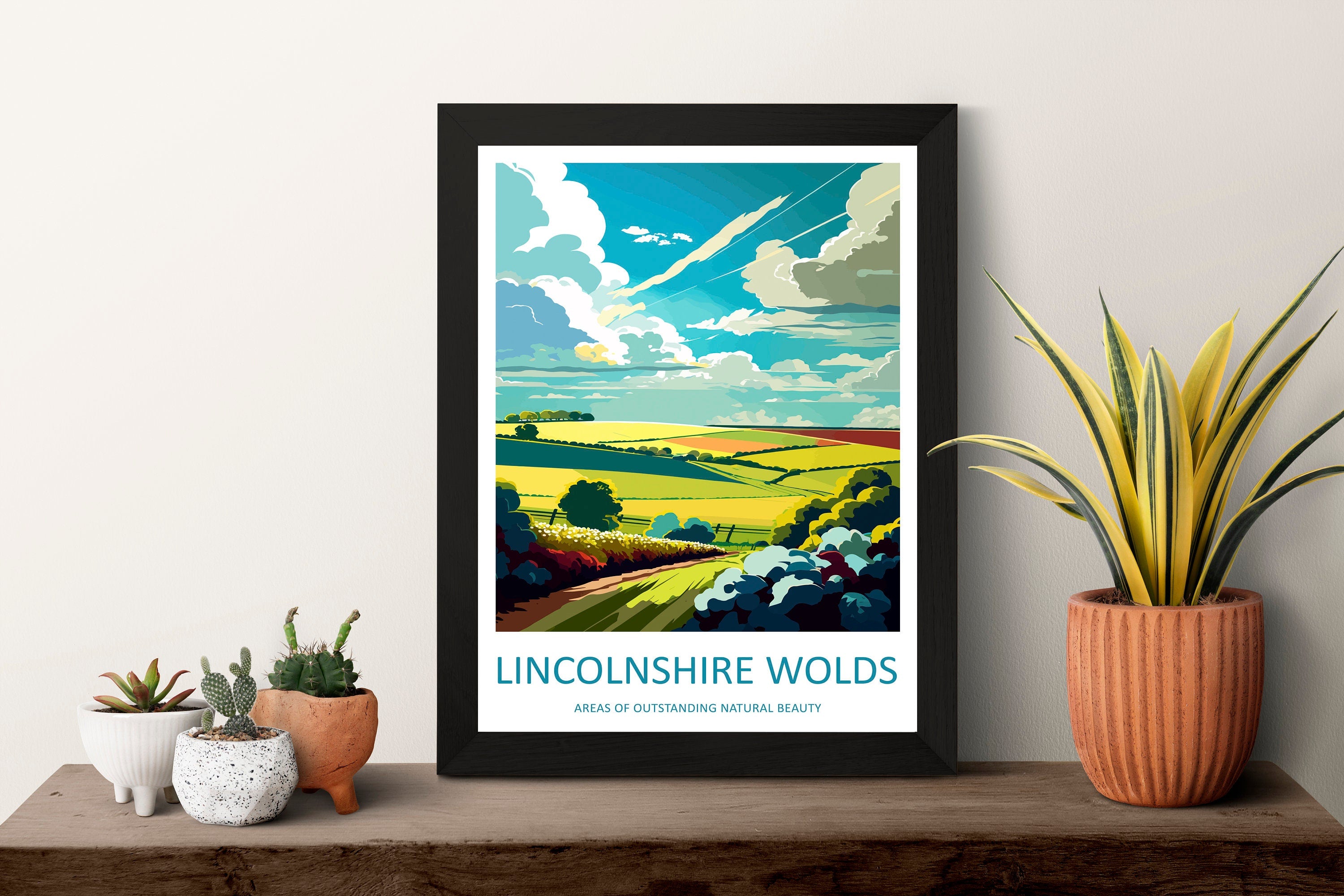 Lincolnshire Wolds Travel Print