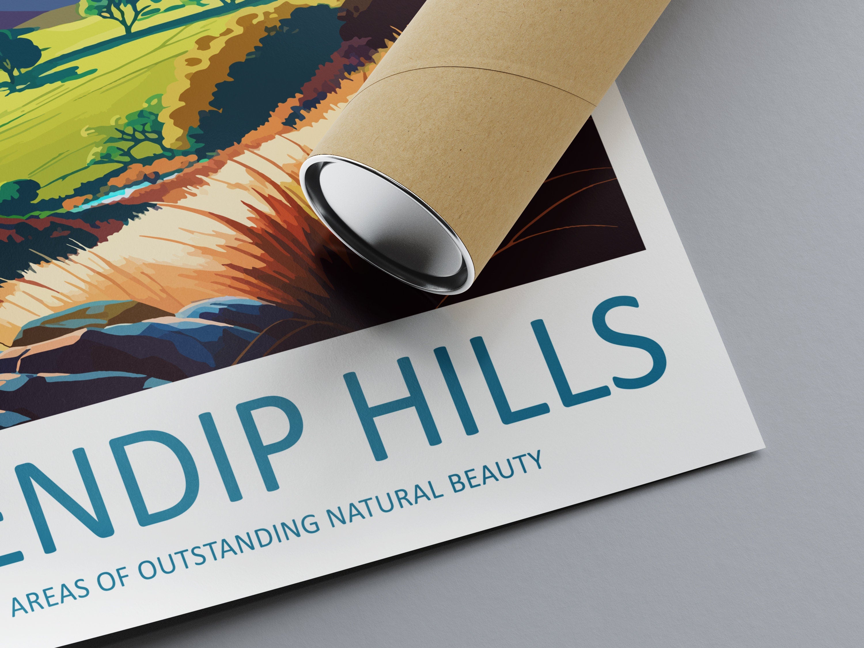 Mendip Hills Travel Print