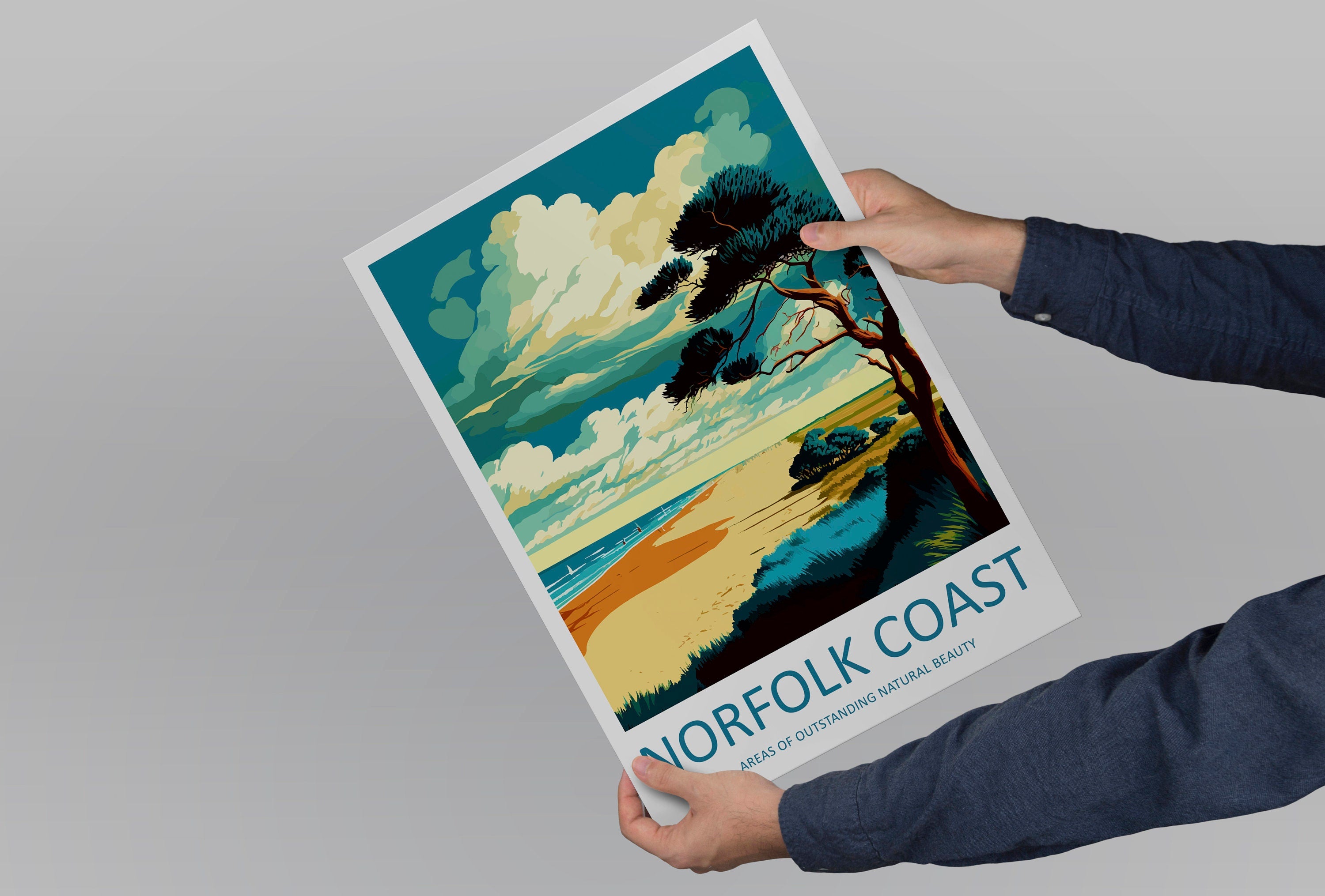 Norfolk Coast Travel Print