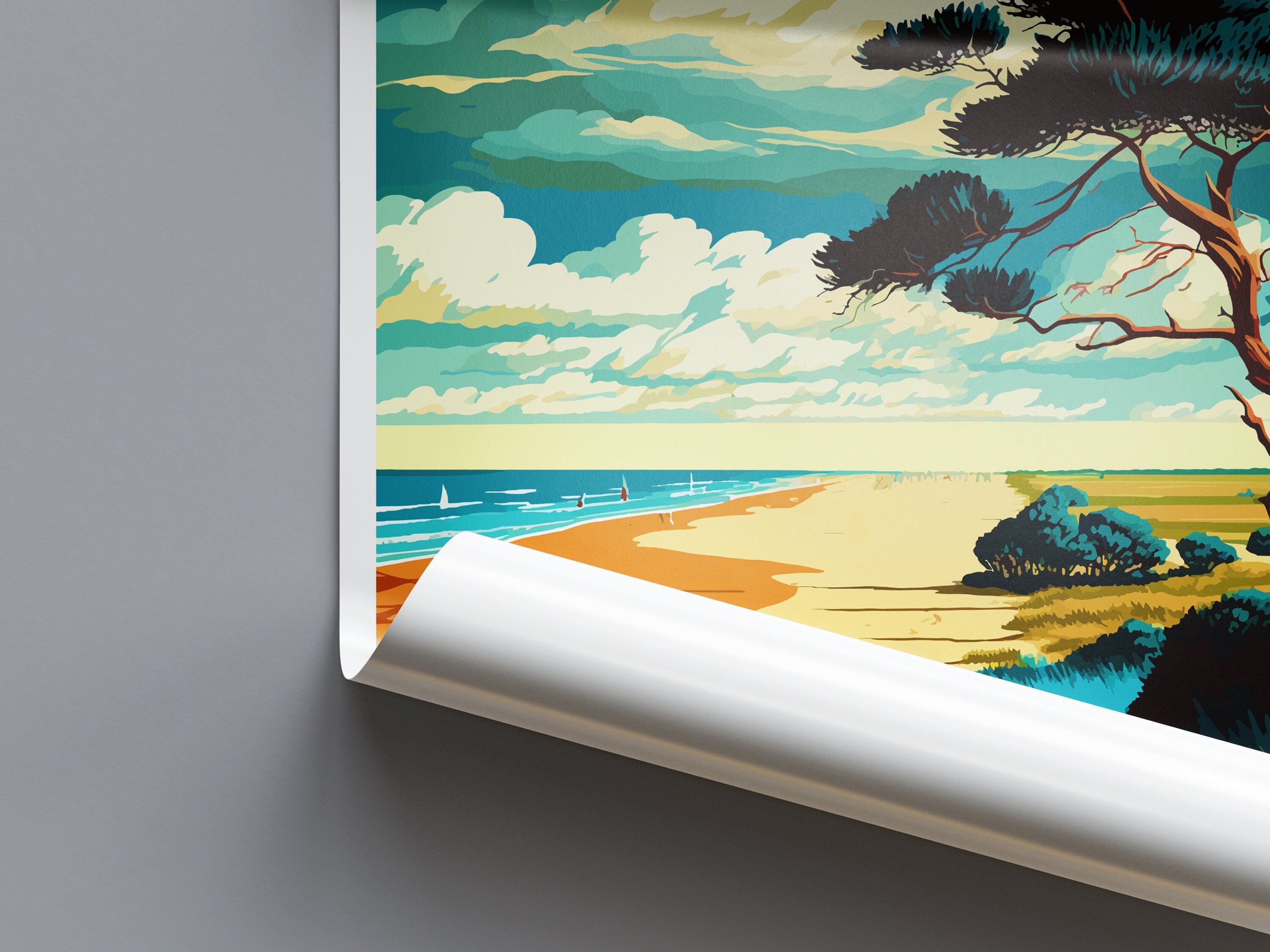 Norfolk Coast Travel Print