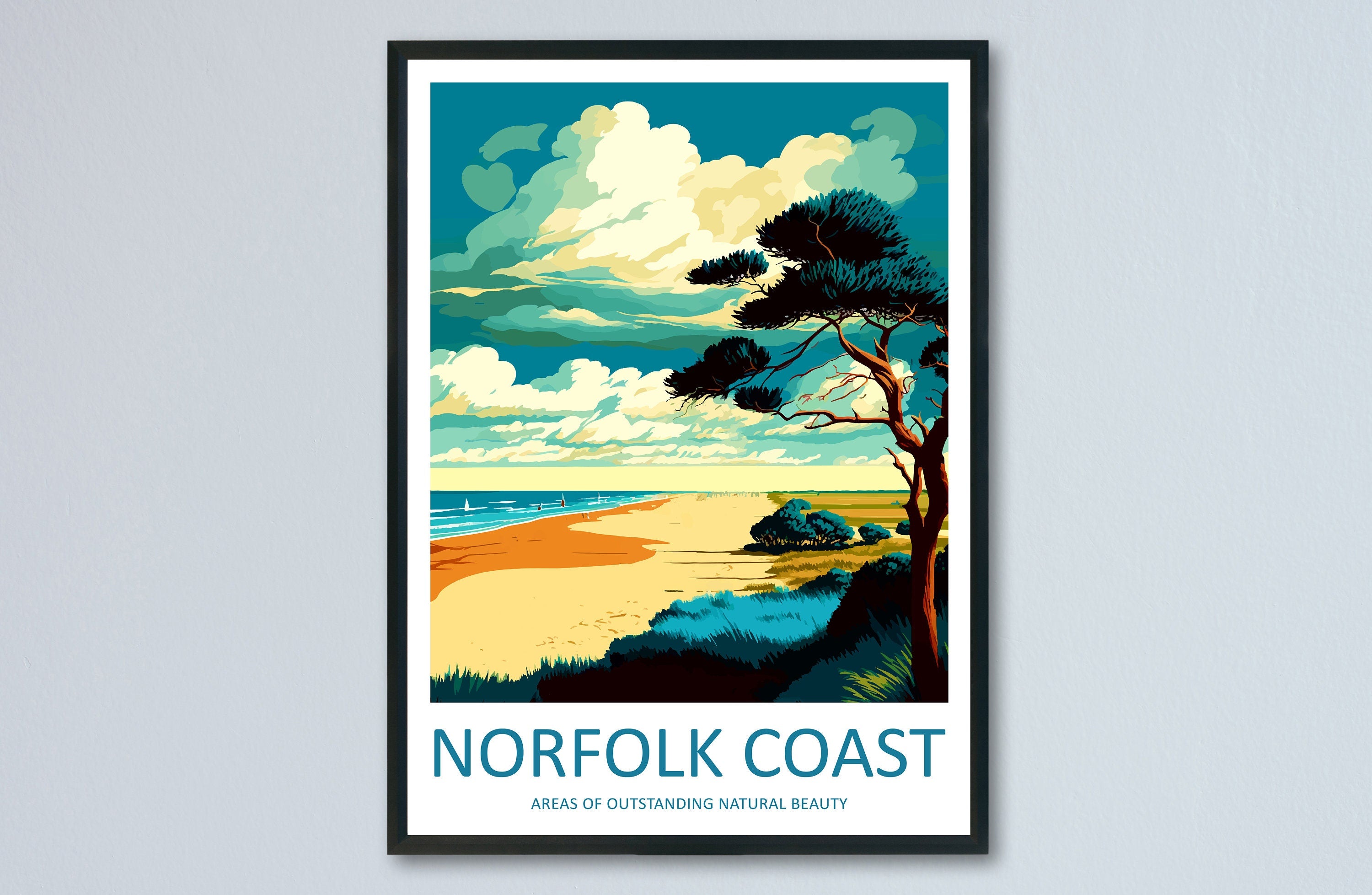 Norfolk Coast Travel Print