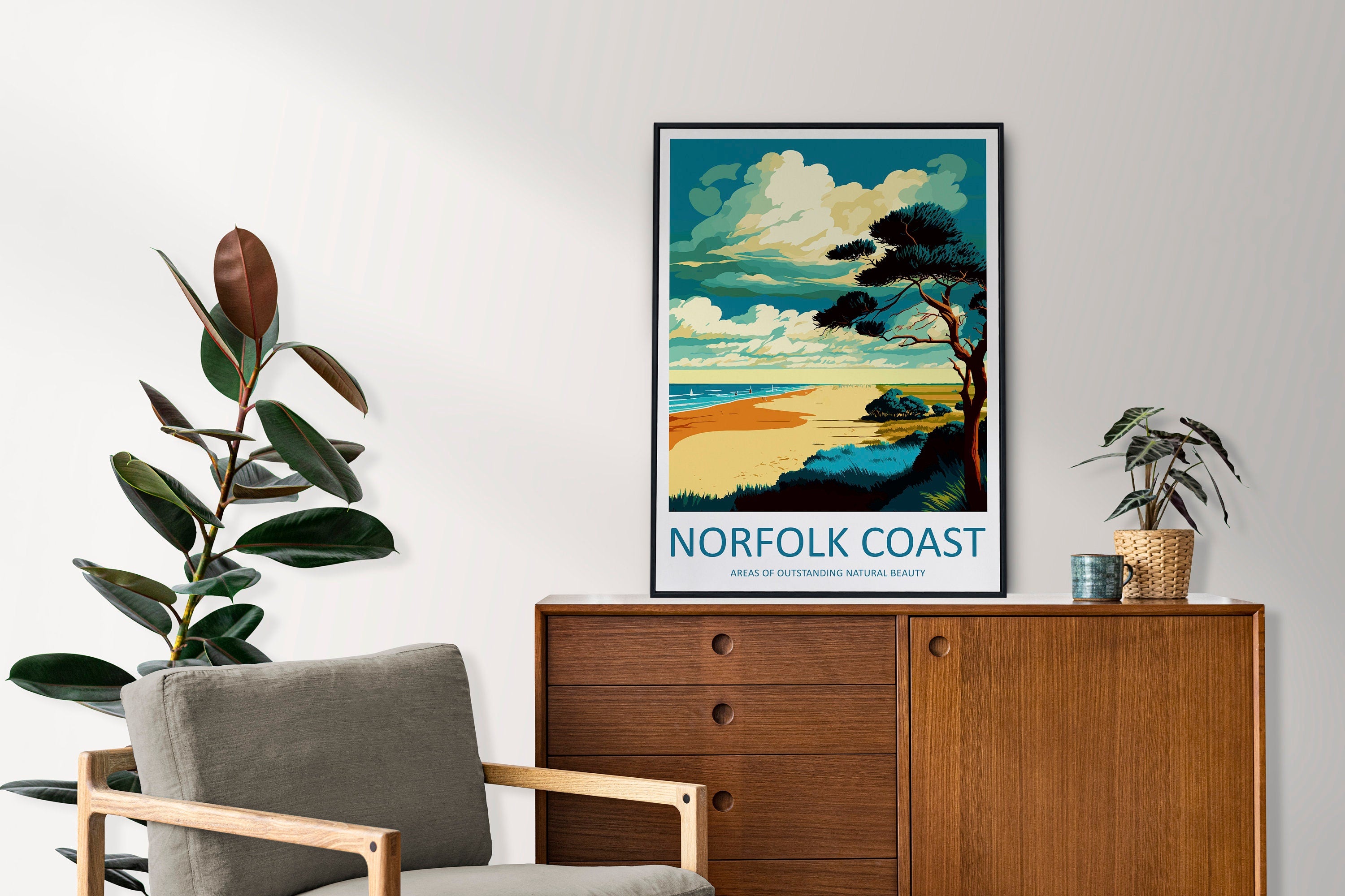 Norfolk Coast Travel Print