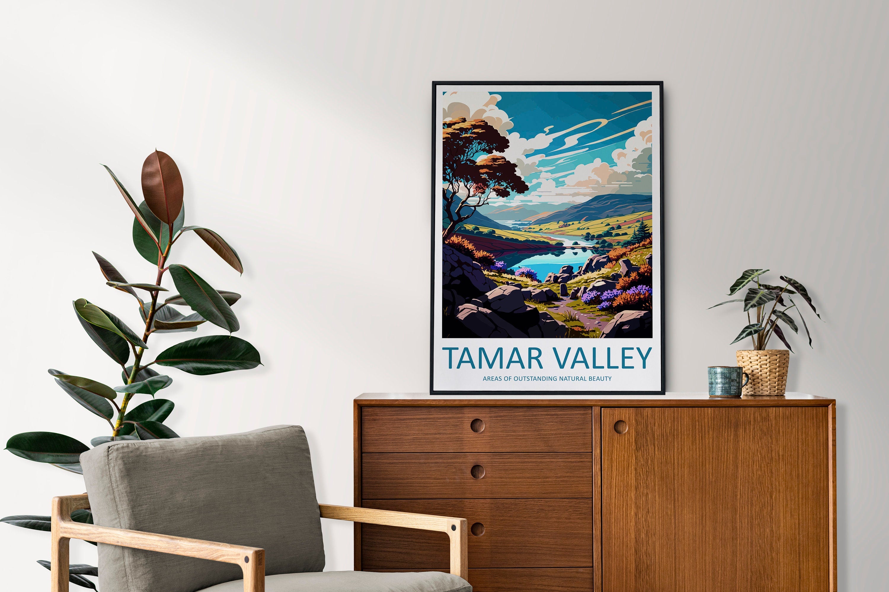 Tamar Valley Travel Print