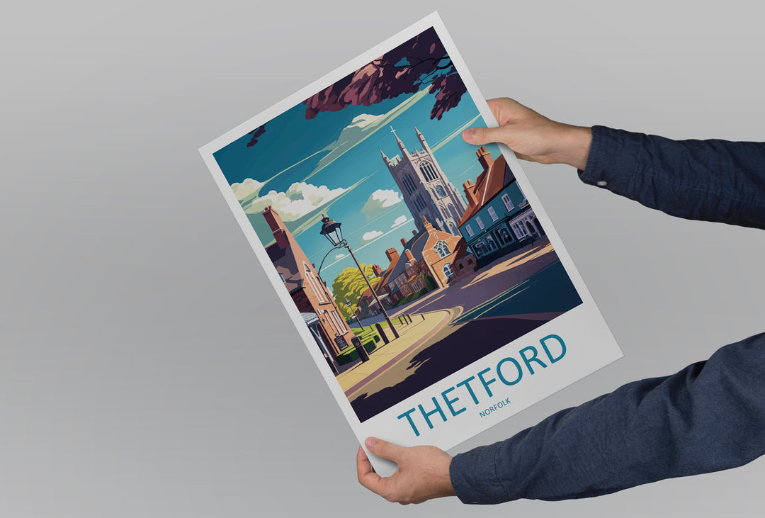 Thetford Travel Print Wall Art Thetford Wall Hanging Home Décor Thetford Gift Art Lovers England Art Lover Gift Thetford Art