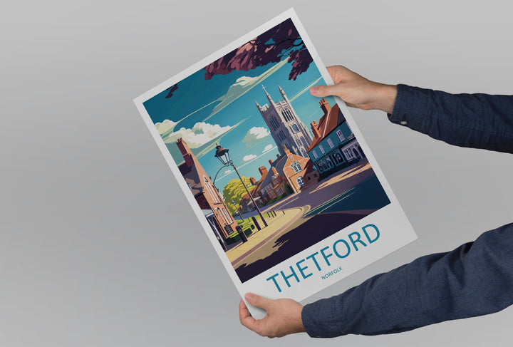 Thetford Travel Print Wall Art Thetford Wall Hanging Home Décor Thetford Gift Art Lovers England Art Lover Gift Thetford Art