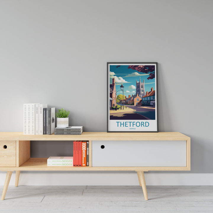 Thetford Travel Print Wall Art Thetford Wall Hanging Home Décor Thetford Gift Art Lovers England Art Lover Gift Thetford Art