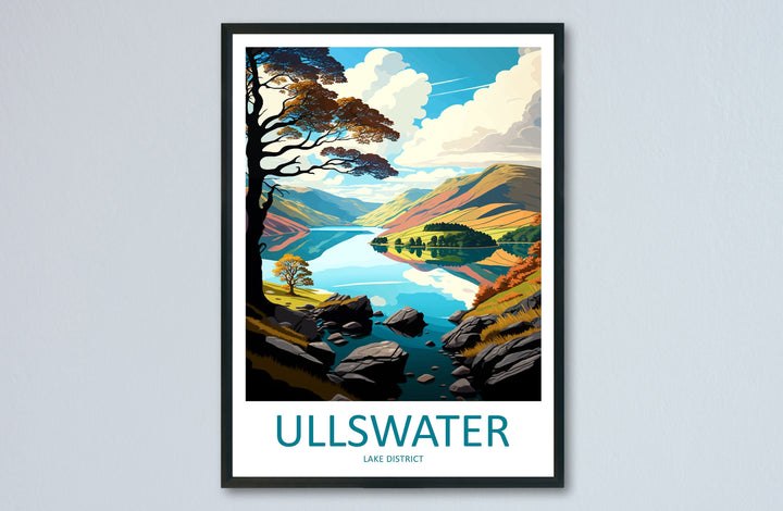 Ullswater Travel Print Wall Art Ullswater Wall Hanging Home Decoration Ullswater Gift Art Lovers Wall Art Print Art Ullswater Travel Art