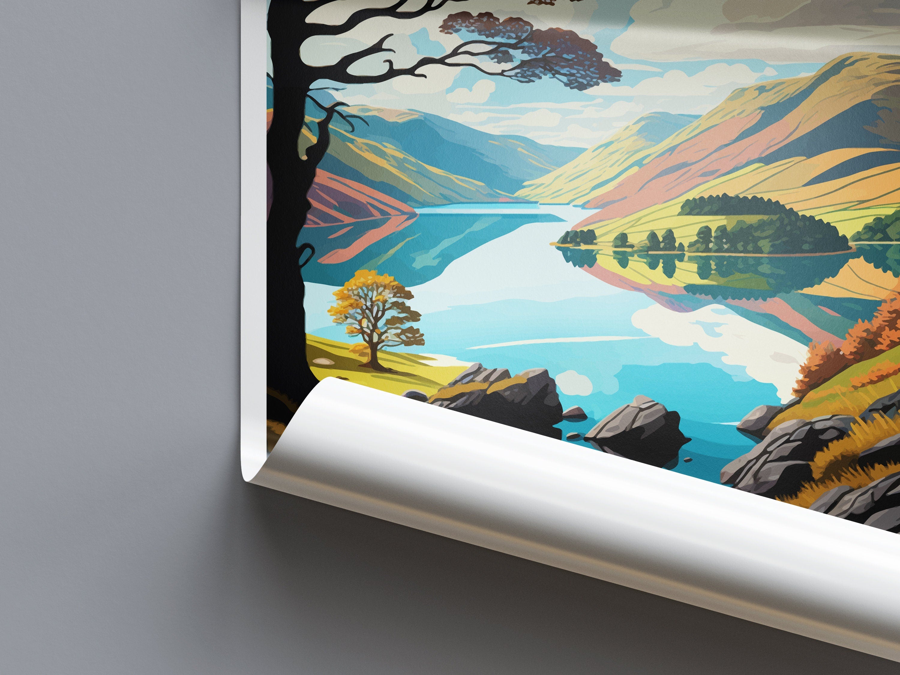 Ullswater Travel Print