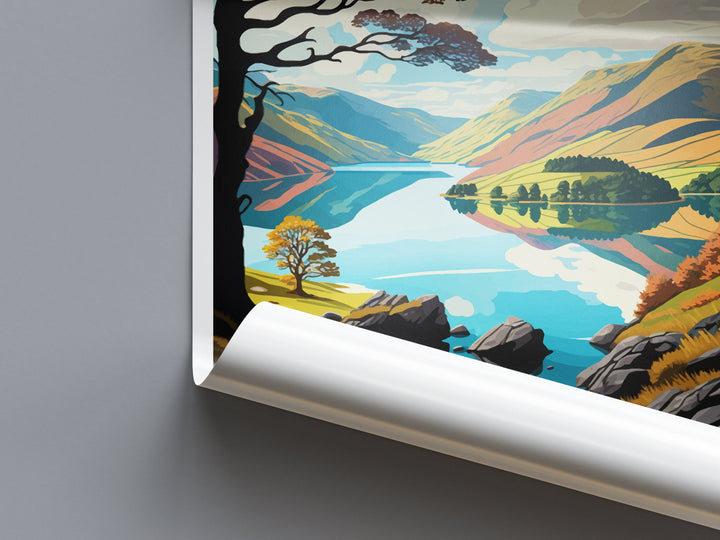 Ullswater Travel Print Wall Art Ullswater Wall Hanging Home Decoration Ullswater Gift Art Lovers Wall Art Print Art Ullswater Travel Art