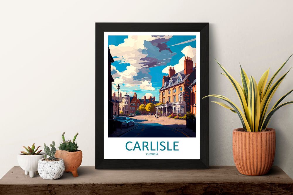 Carlisle Travel Print Wall Art Carlisle Wall Hanging Home Decoration Carlisle Gift Art Lovers Wall Art Print Art Carlisle Travel Art