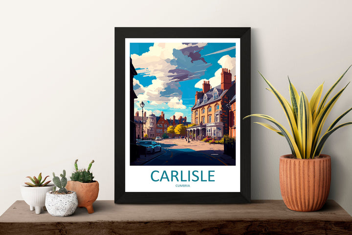 Carlisle Travel Print Wall Art Carlisle Wall Hanging Home Decoration Carlisle Gift Art Lovers Wall Art Print Art Carlisle Travel Art