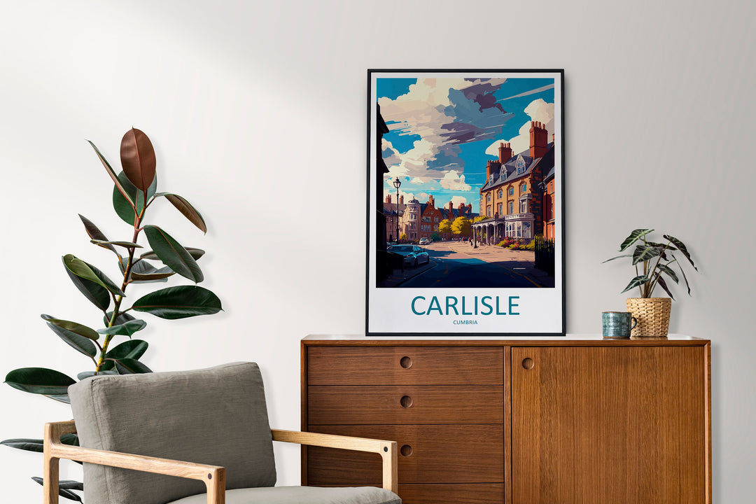 Carlisle Travel Print Wall Art Carlisle Wall Hanging Home Decoration Carlisle Gift Art Lovers Wall Art Print Art Carlisle Travel Art