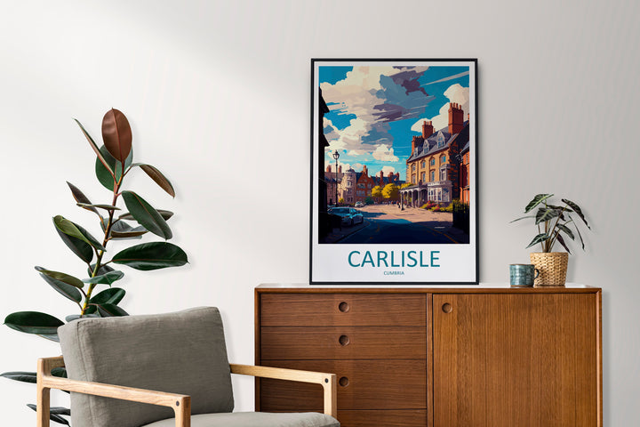 Carlisle Travel Print Wall Art Carlisle Wall Hanging Home Decoration Carlisle Gift Art Lovers Wall Art Print Art Carlisle Travel Art
