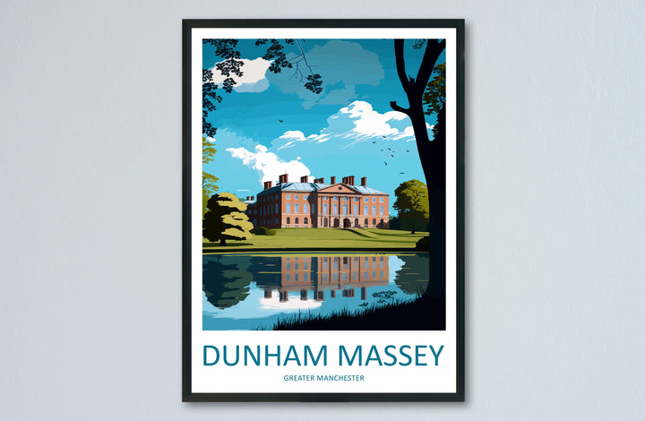 Dunham Massey Travel Print Wall Art Dunham Massey Wall Hanging Home Decor Dunham Massey Gift Art Lovers Wall Art Print Art Dunham Massey Art