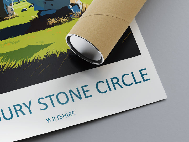 Avebury Stone Circle Travel Print Wall Art Avebury Circle Wall Hanging Home Decor Avebury Circle Gift Art Lovers Wall Art Print Avebury Art