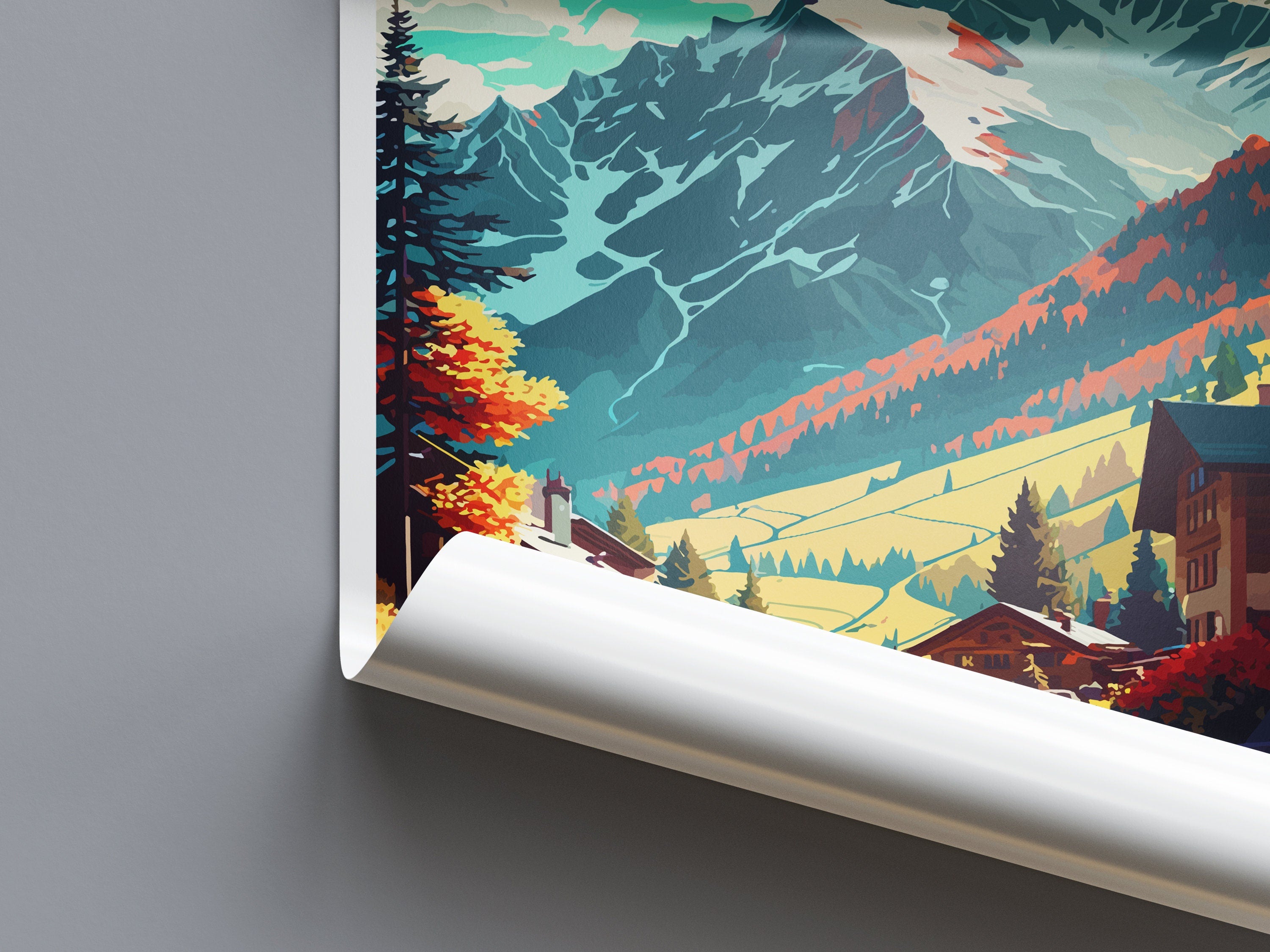 Mayrhofen Travel Print