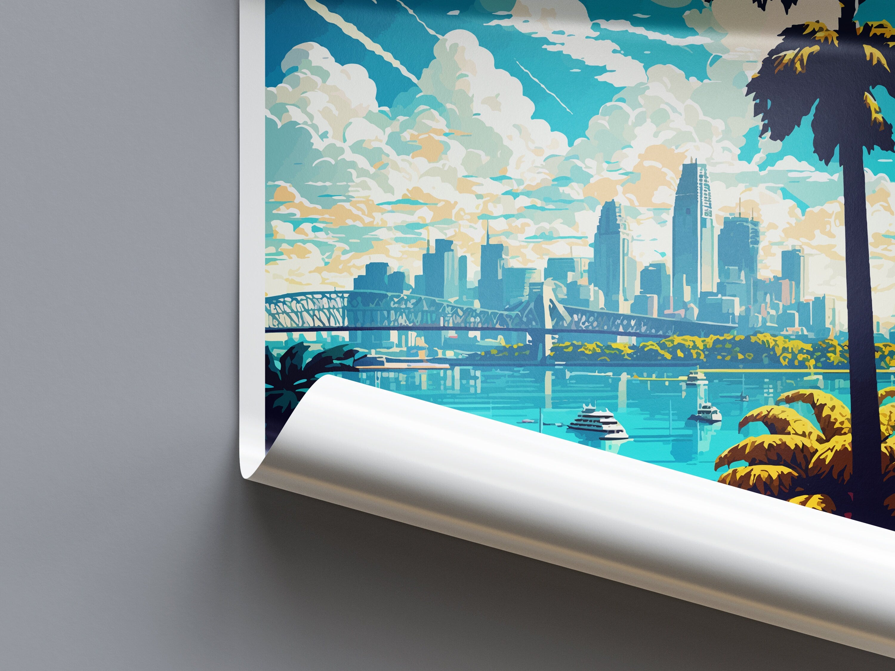 Brisbane Travel Print