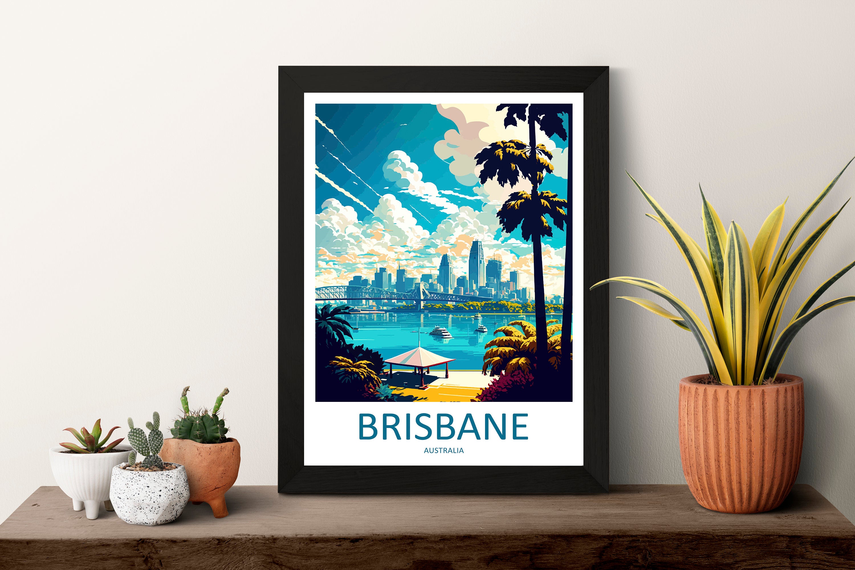 Brisbane Travel Print