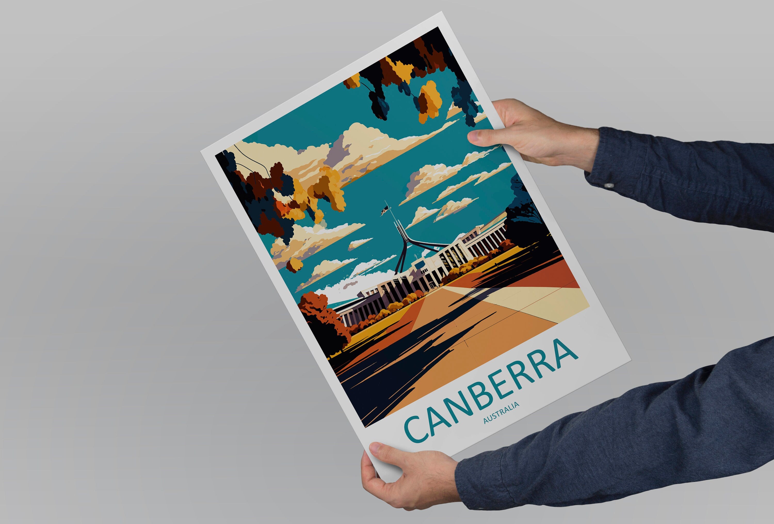 Canberra Travel Print