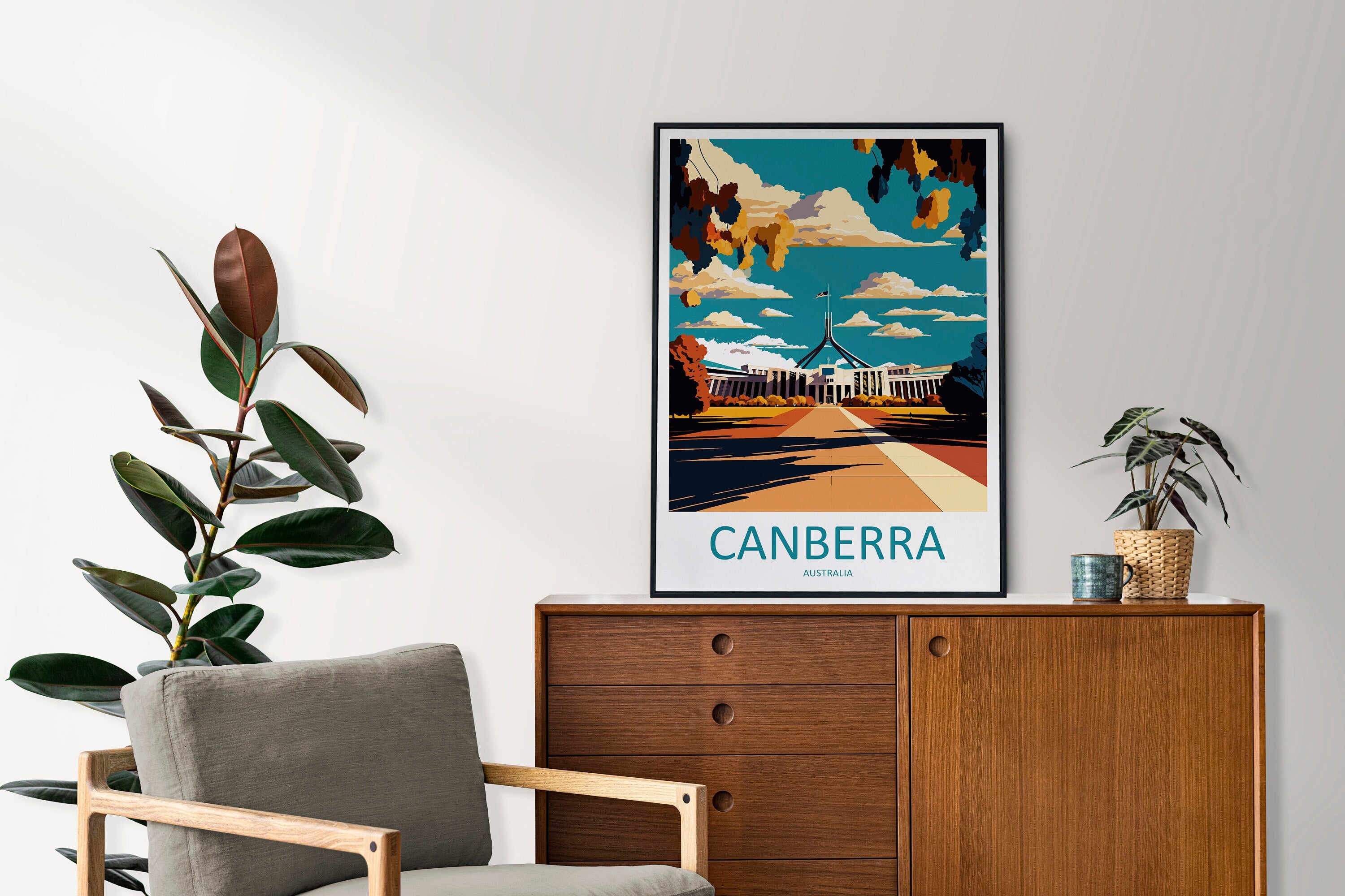 Canberra Travel Print