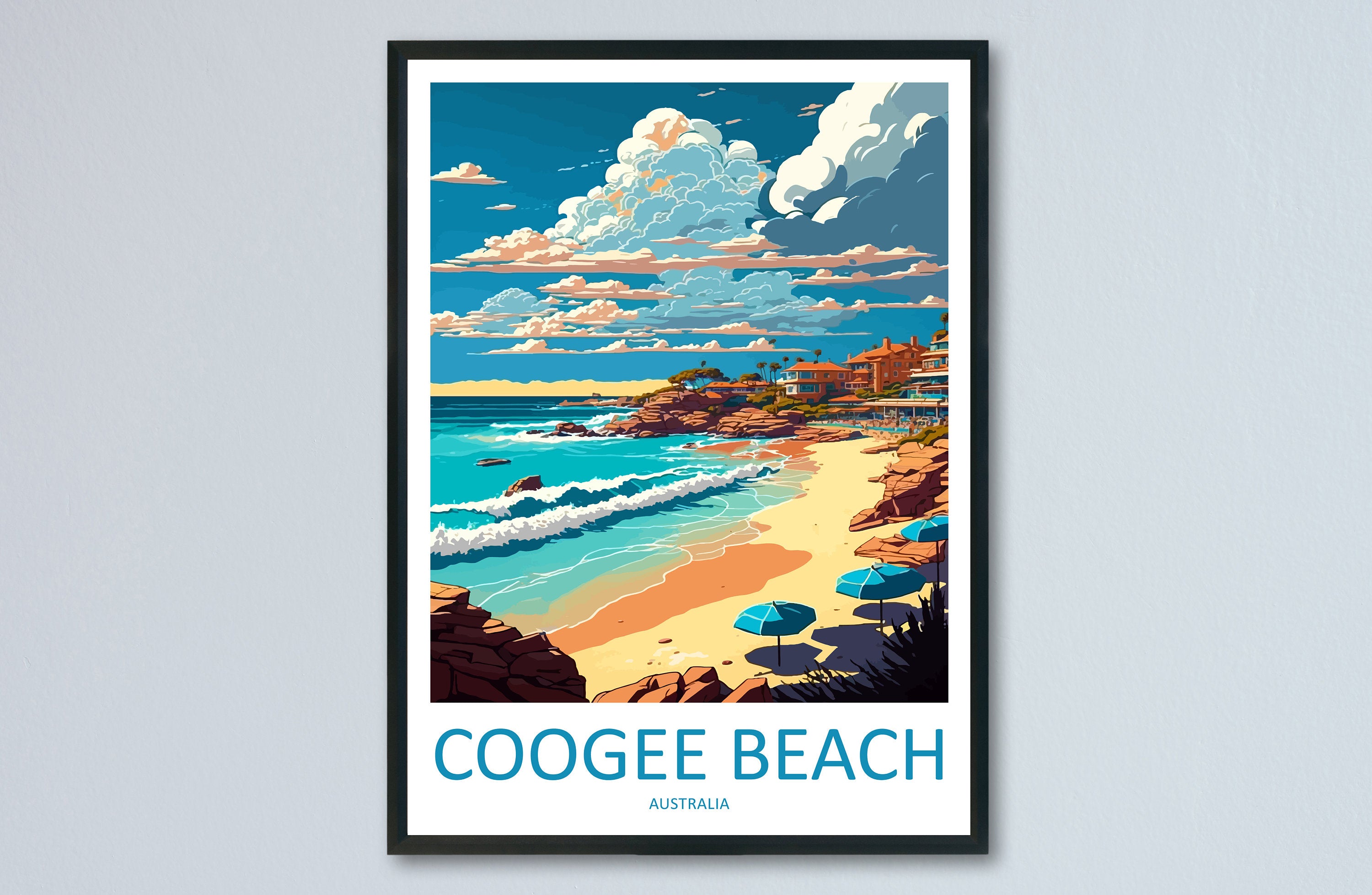 Coogee Beach Travel Print