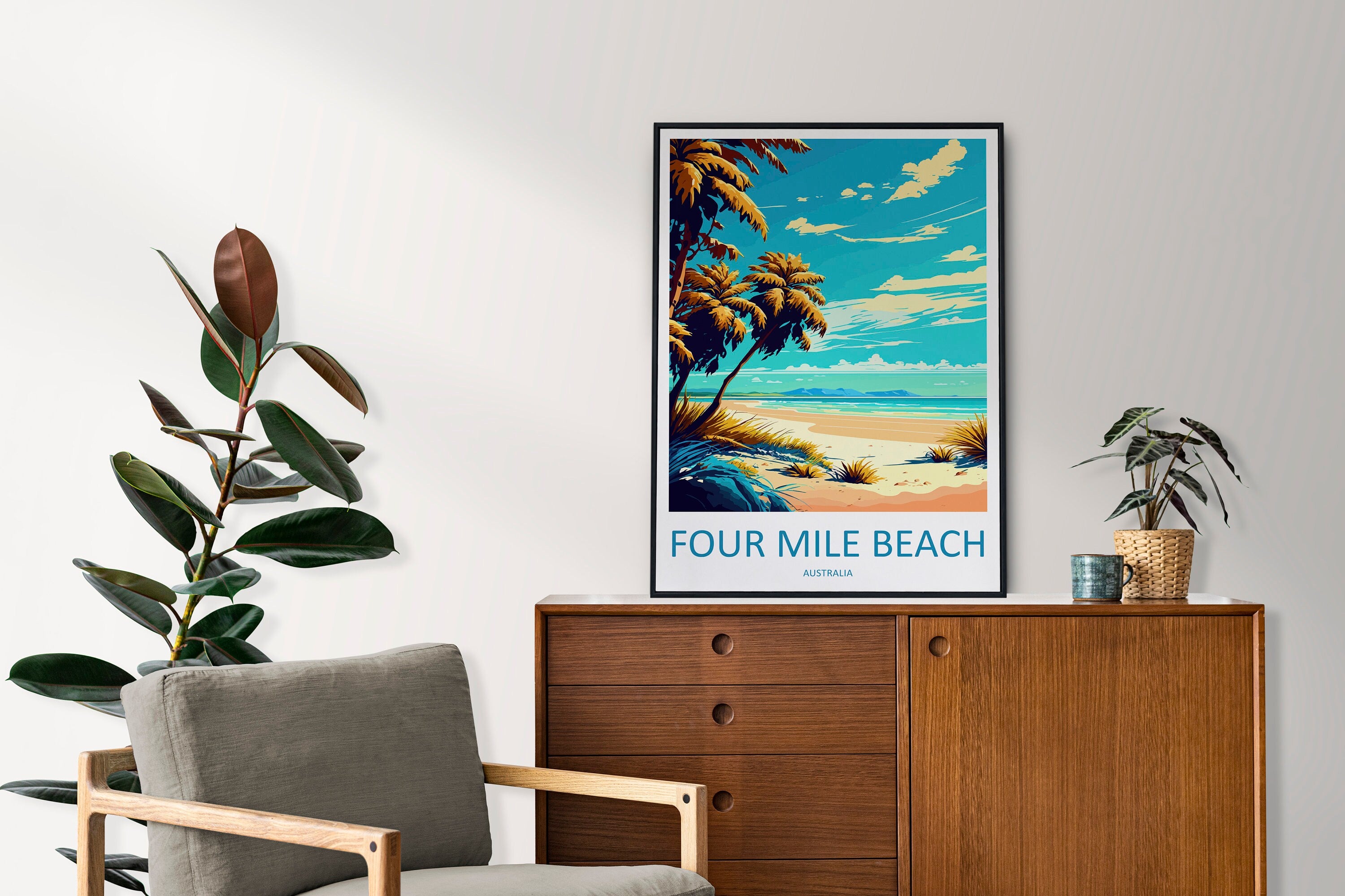 Four Mile Beach Travel Print