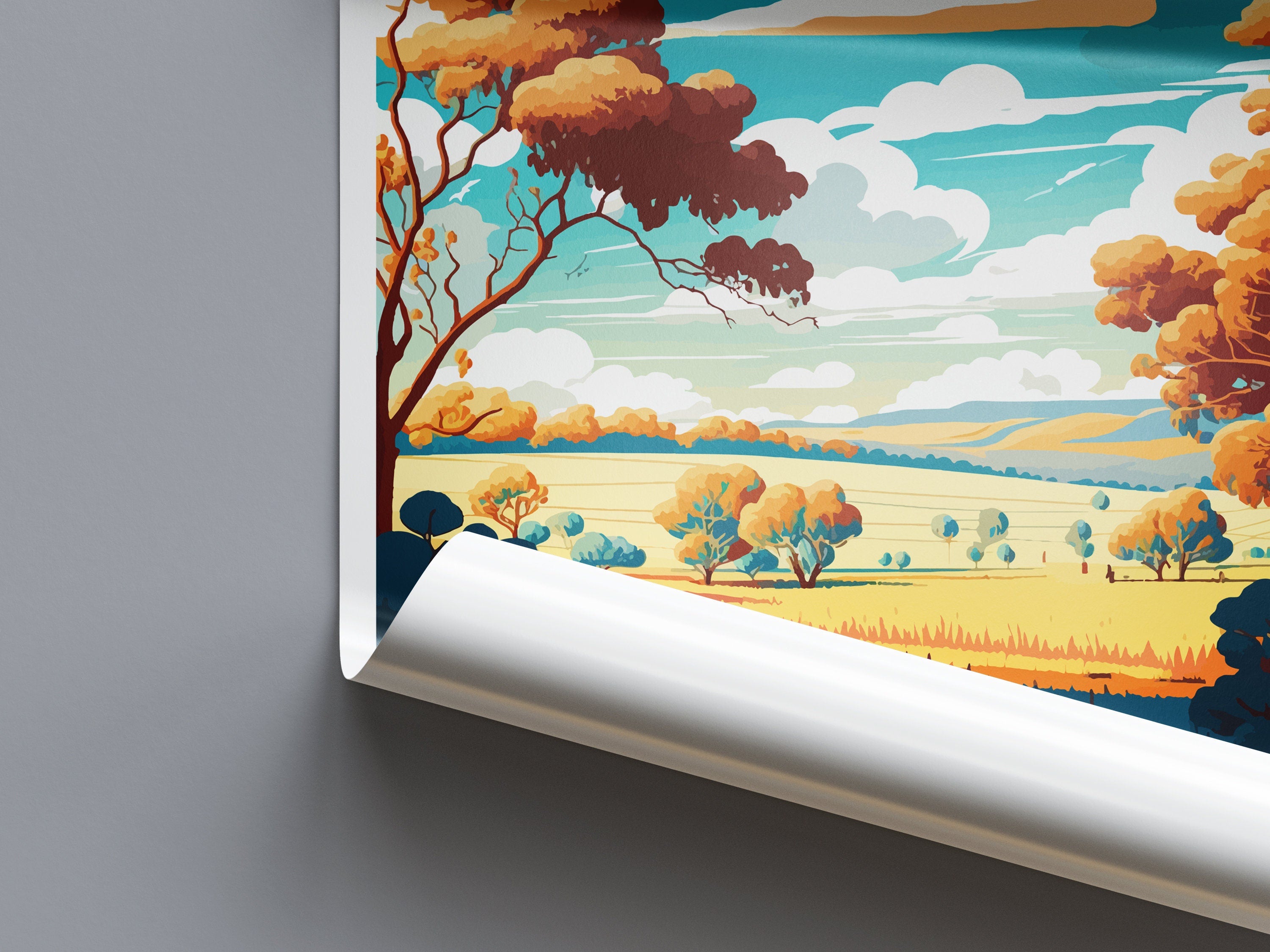 Hunter Valley Travel Print