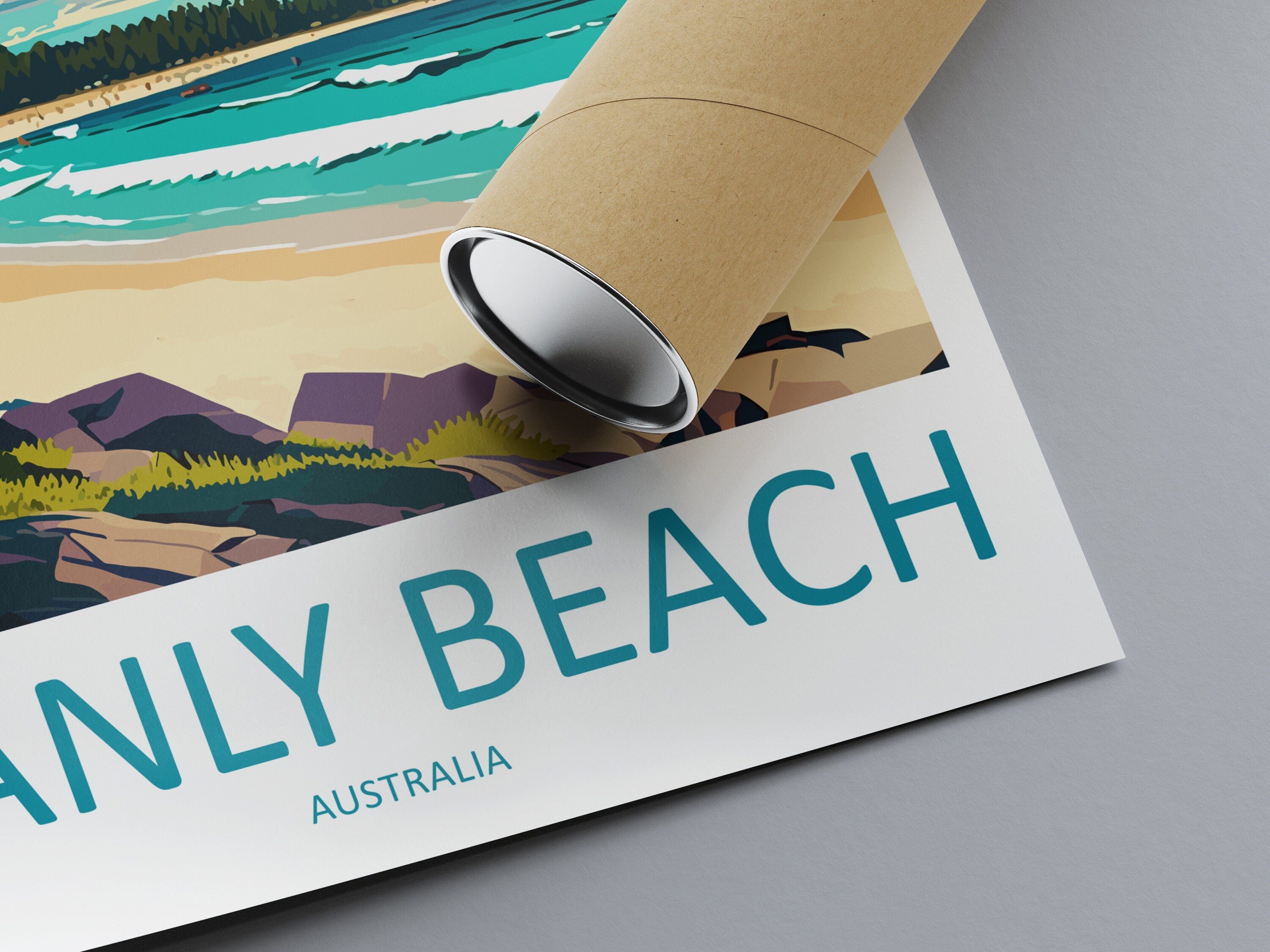 Manly Beach Travel Print