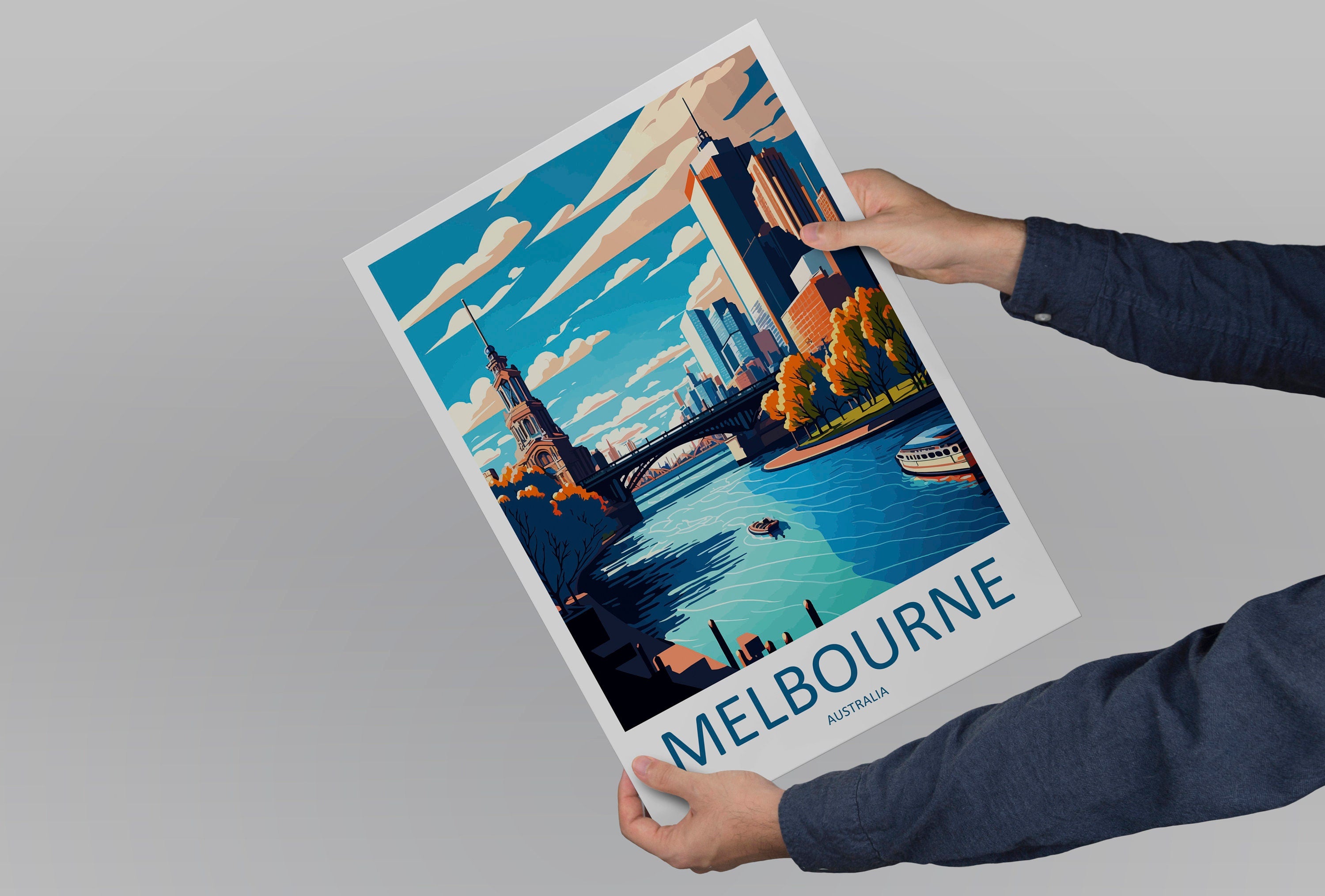 Melbourne Travel Print