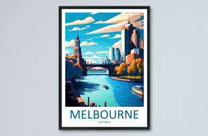 Melbourne Travel Print