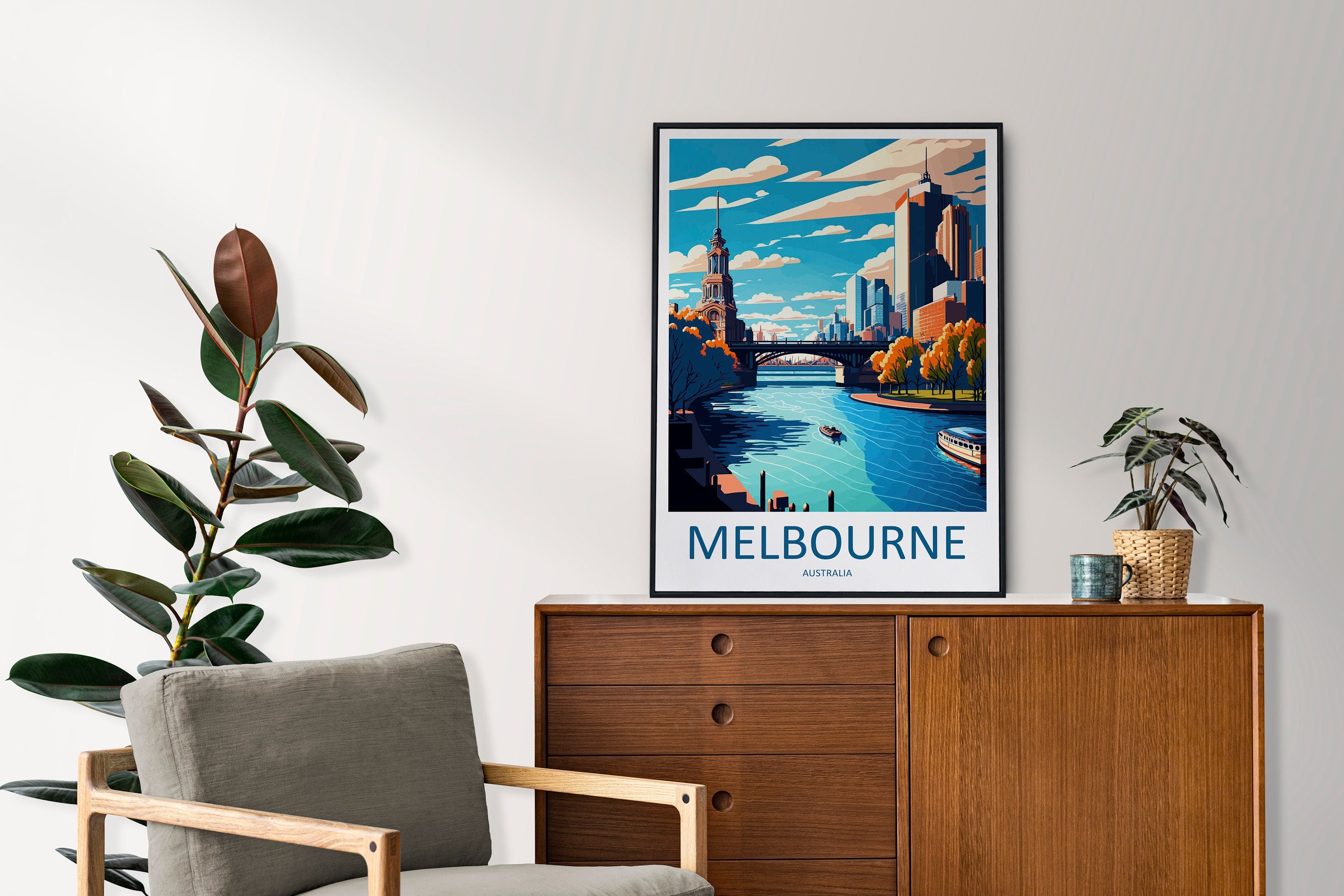 Melbourne Travel Print