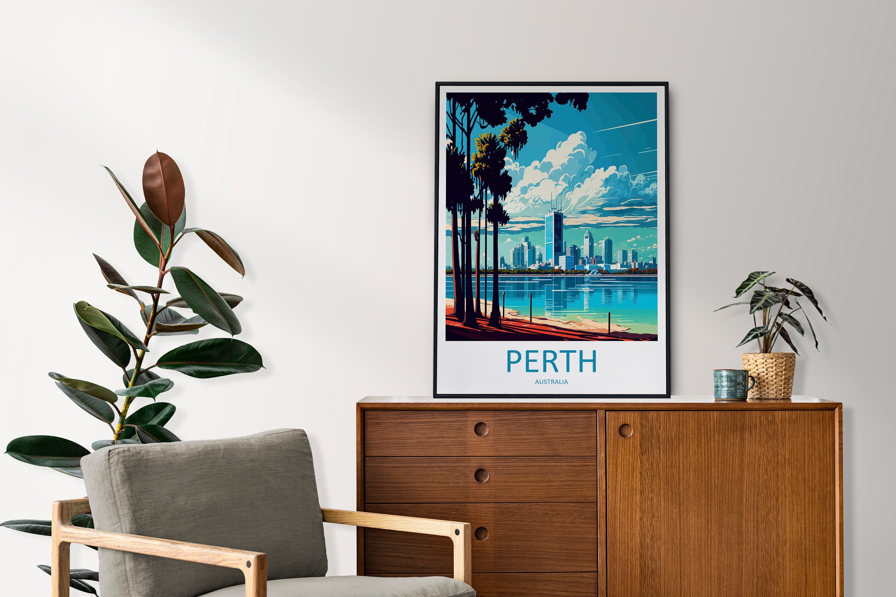 Perth Travel Print