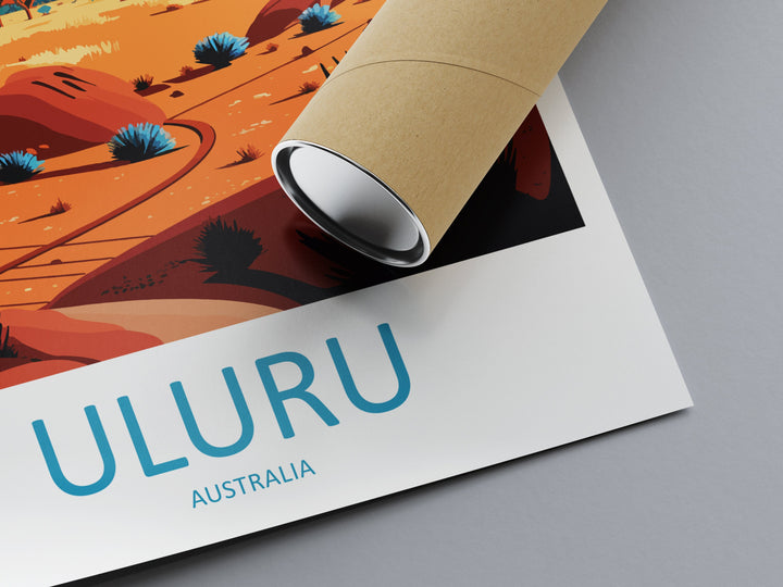 Ulura Travel Print Wall Art Ulura Wall Hanging Home Décor Ulura Gift Art Lovers Wall Art Australia Travel Print Ulura Australia Art