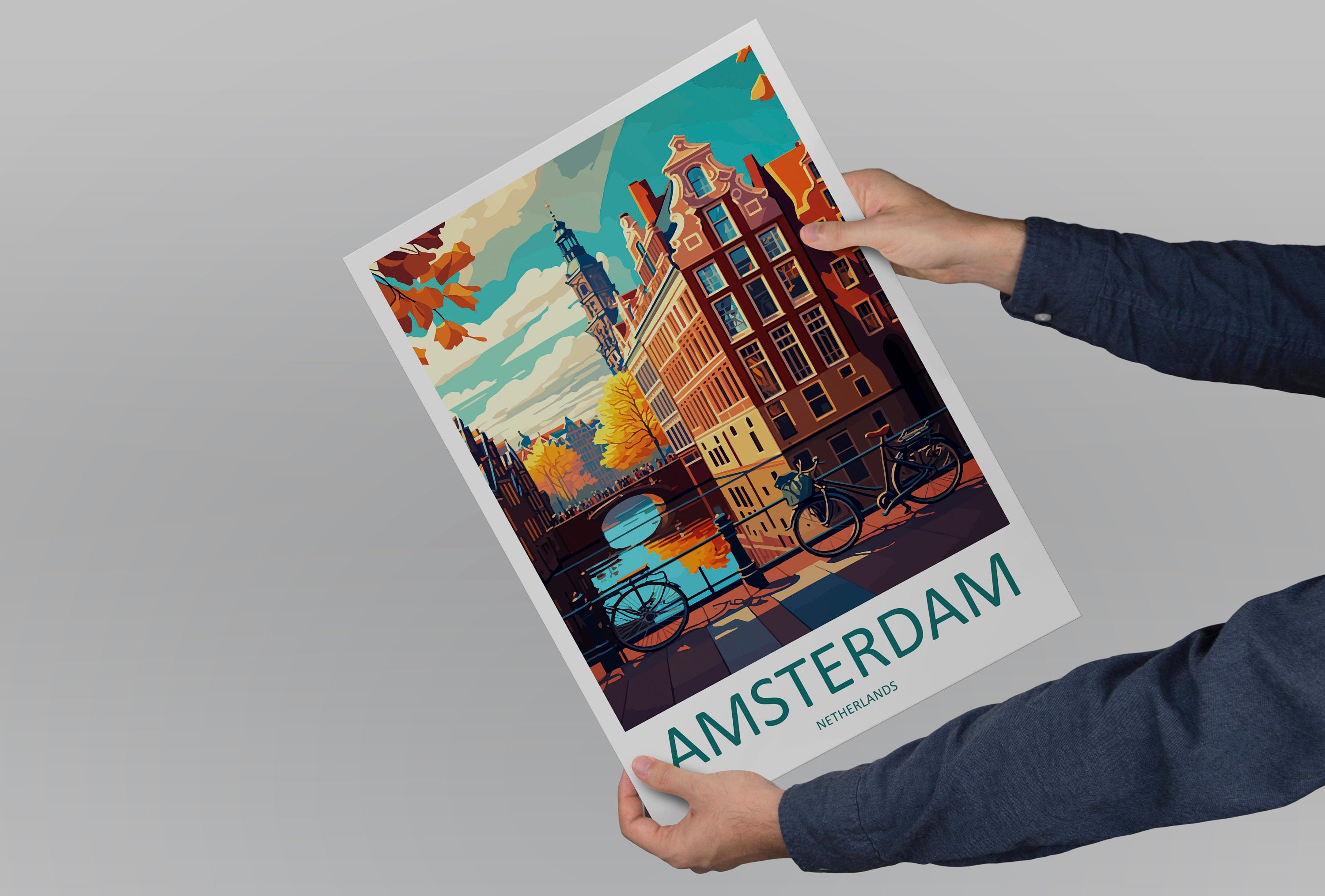 Amsterdam Travel Print