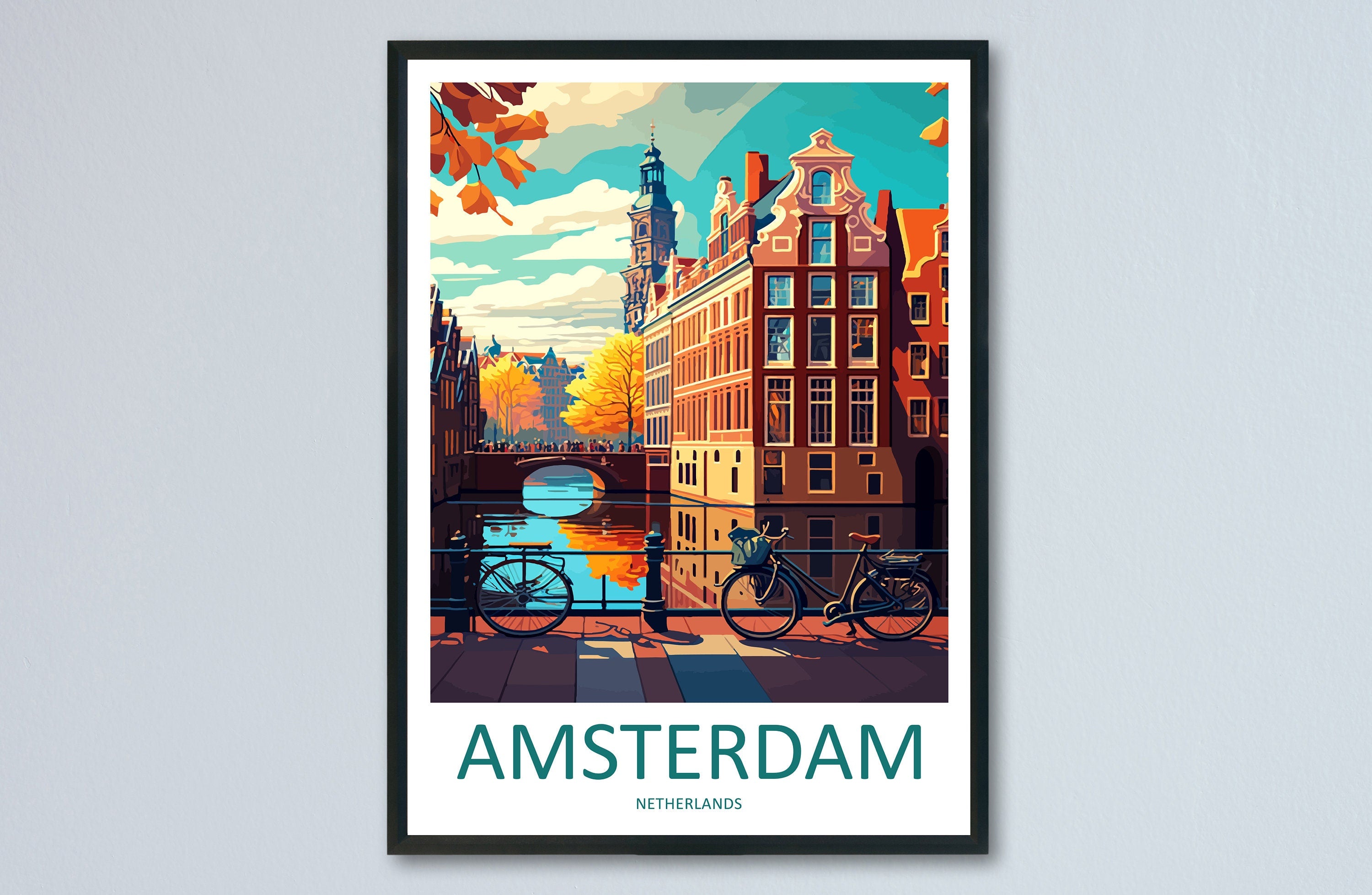 Amsterdam Travel Print