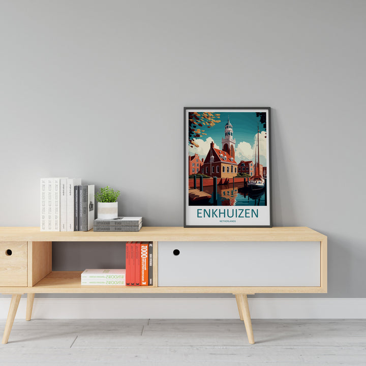 Enkhuizen Travel Print Wall Art Enkhuizen Wall Hanging Home Décor Enkhuizen Gift Art Lovers Netherlands Art Lover Gift Enkhuizen Art