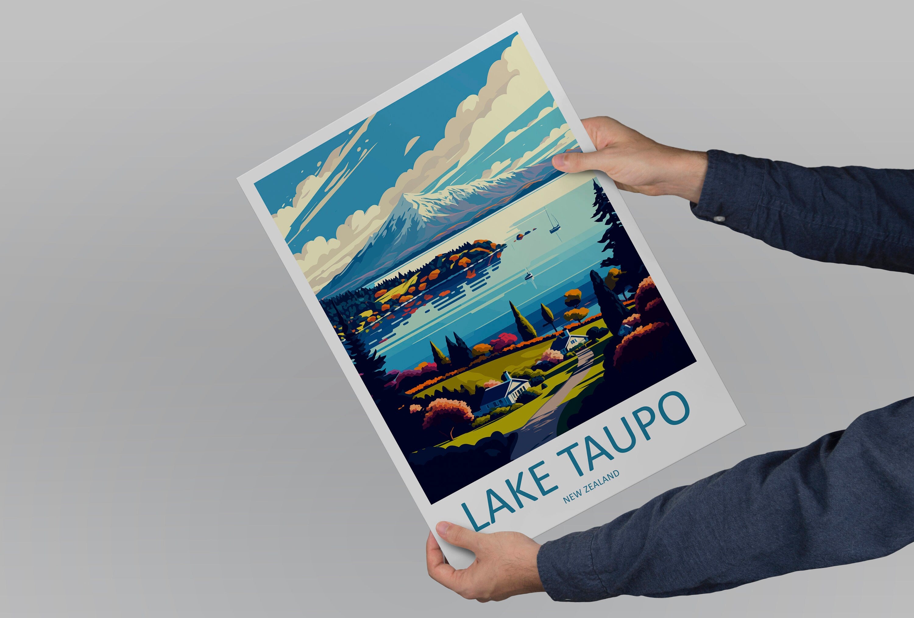 Lake Taupo Travel Print