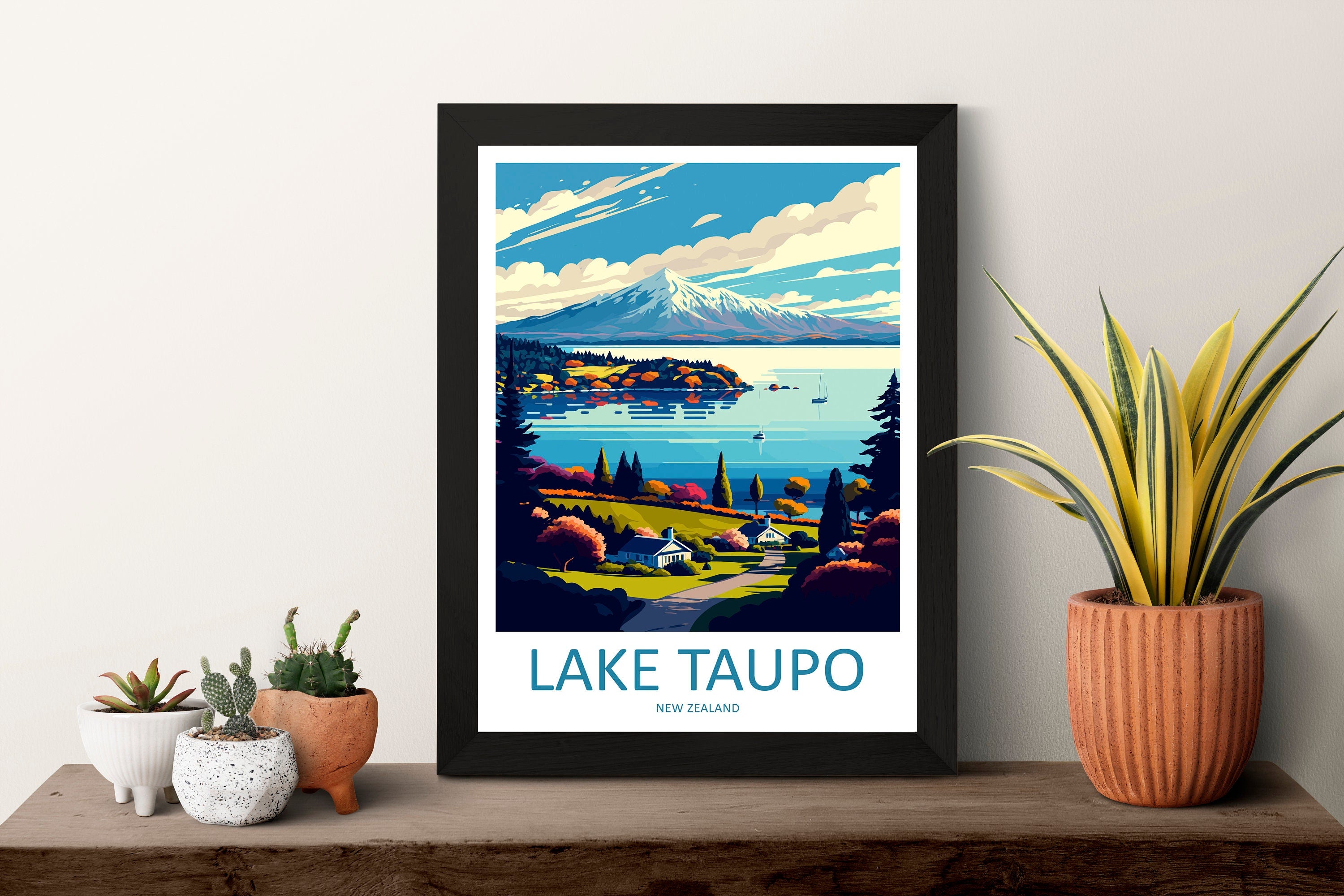 Lake Taupo Travel Print