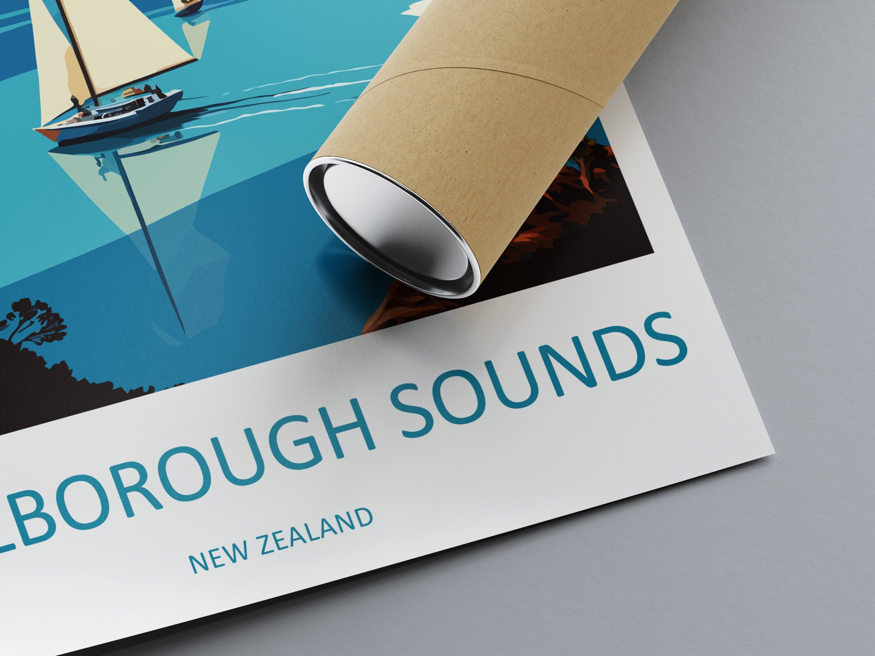 Marlborough Sounds Travel Print