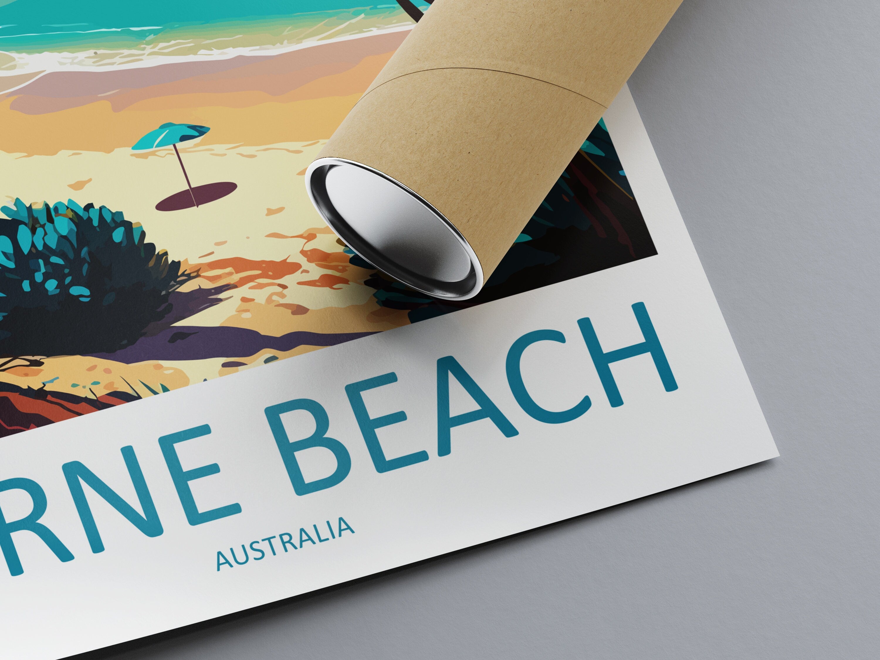 Lorne Beach Travel Print