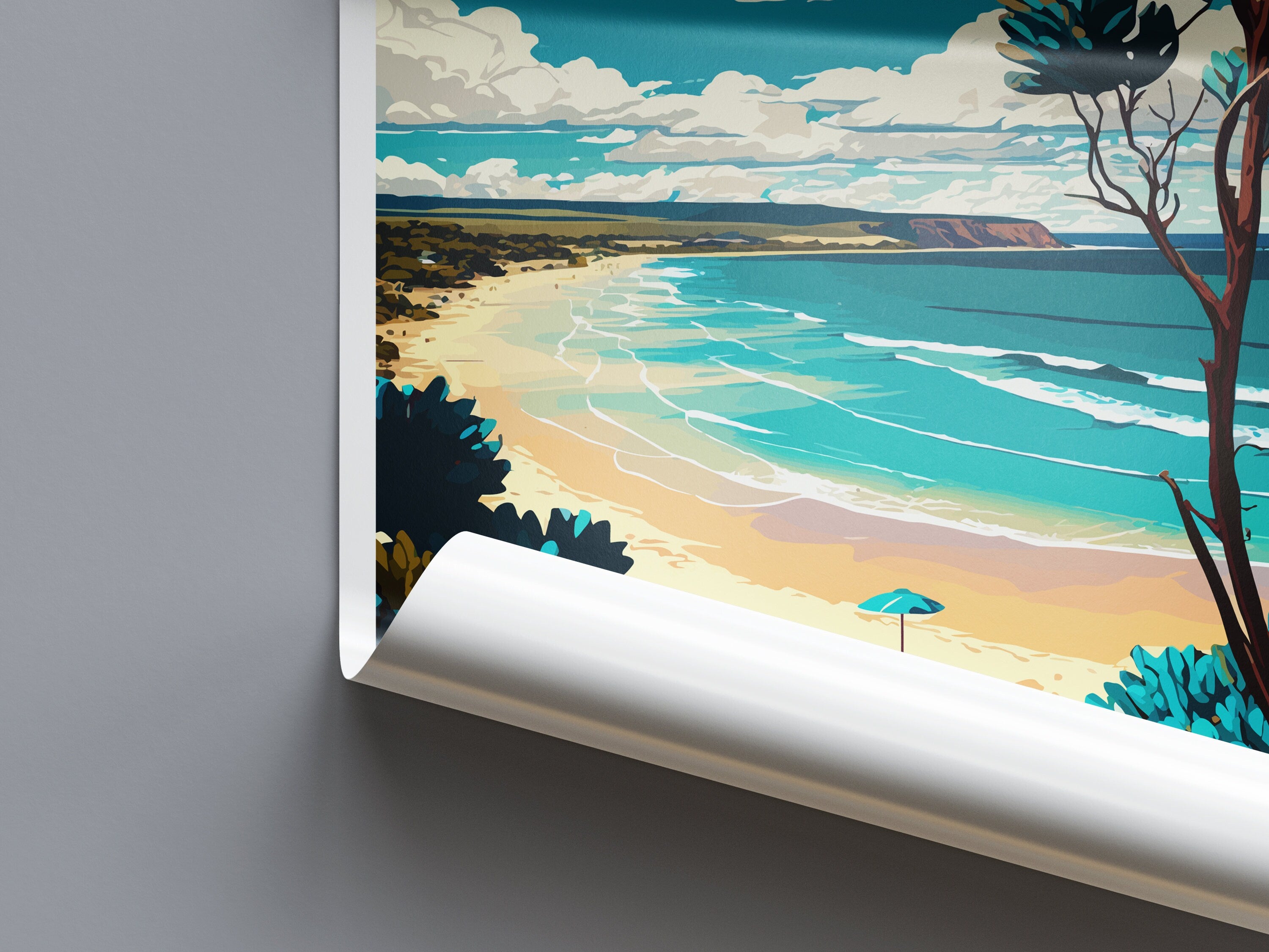 Lorne Beach Travel Print