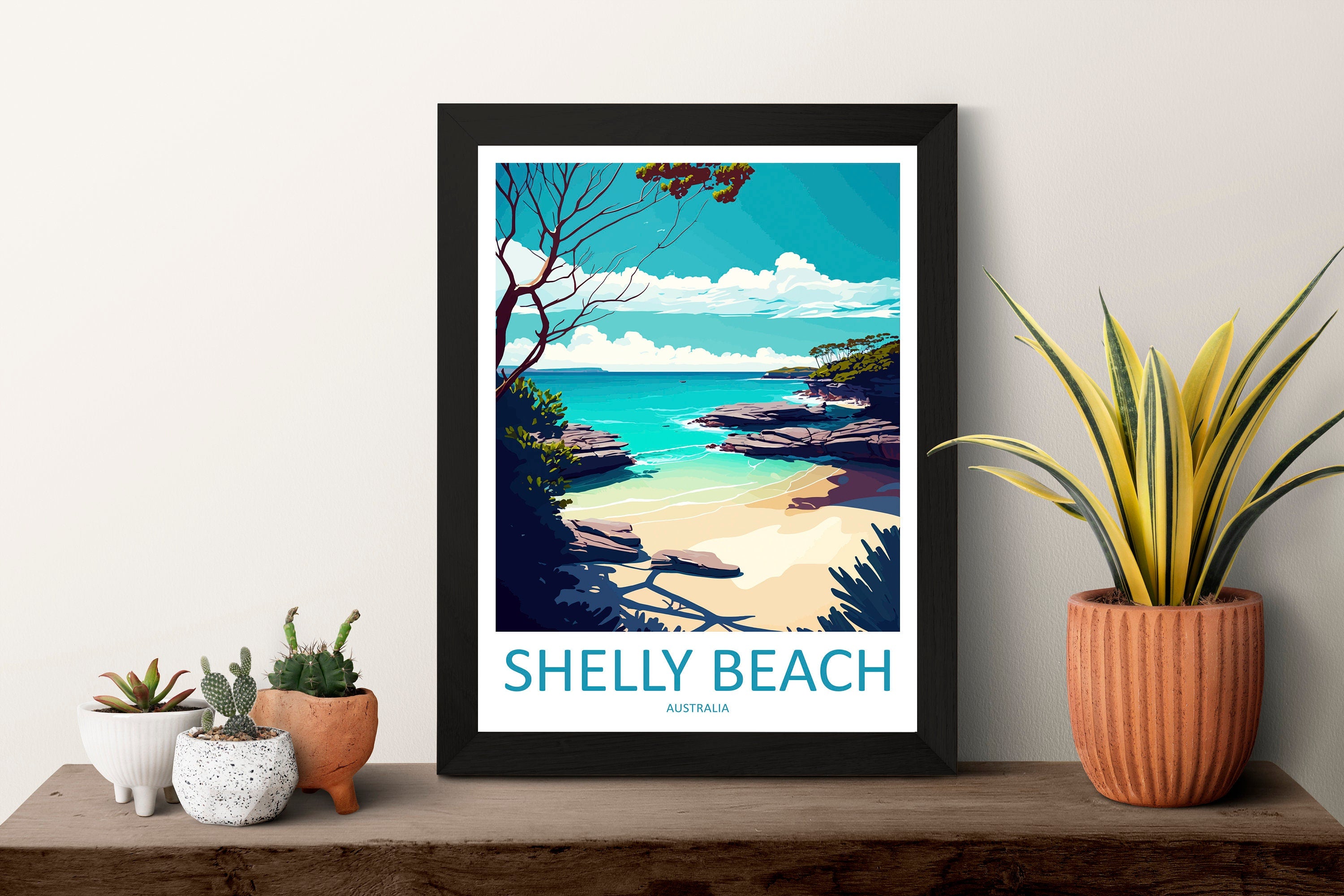 Shelly Beach Travel Print