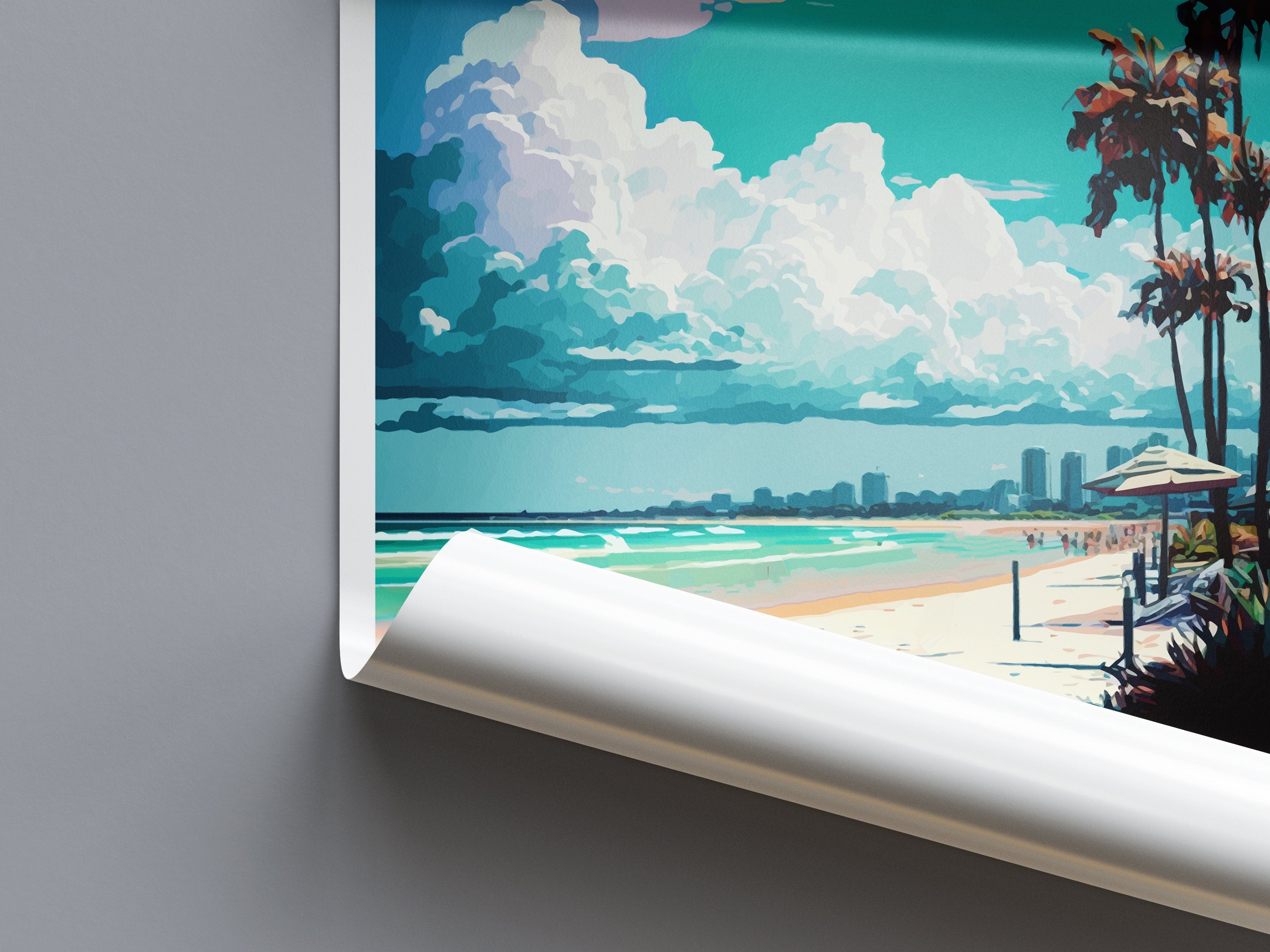 Currumbin Beach Travel Print