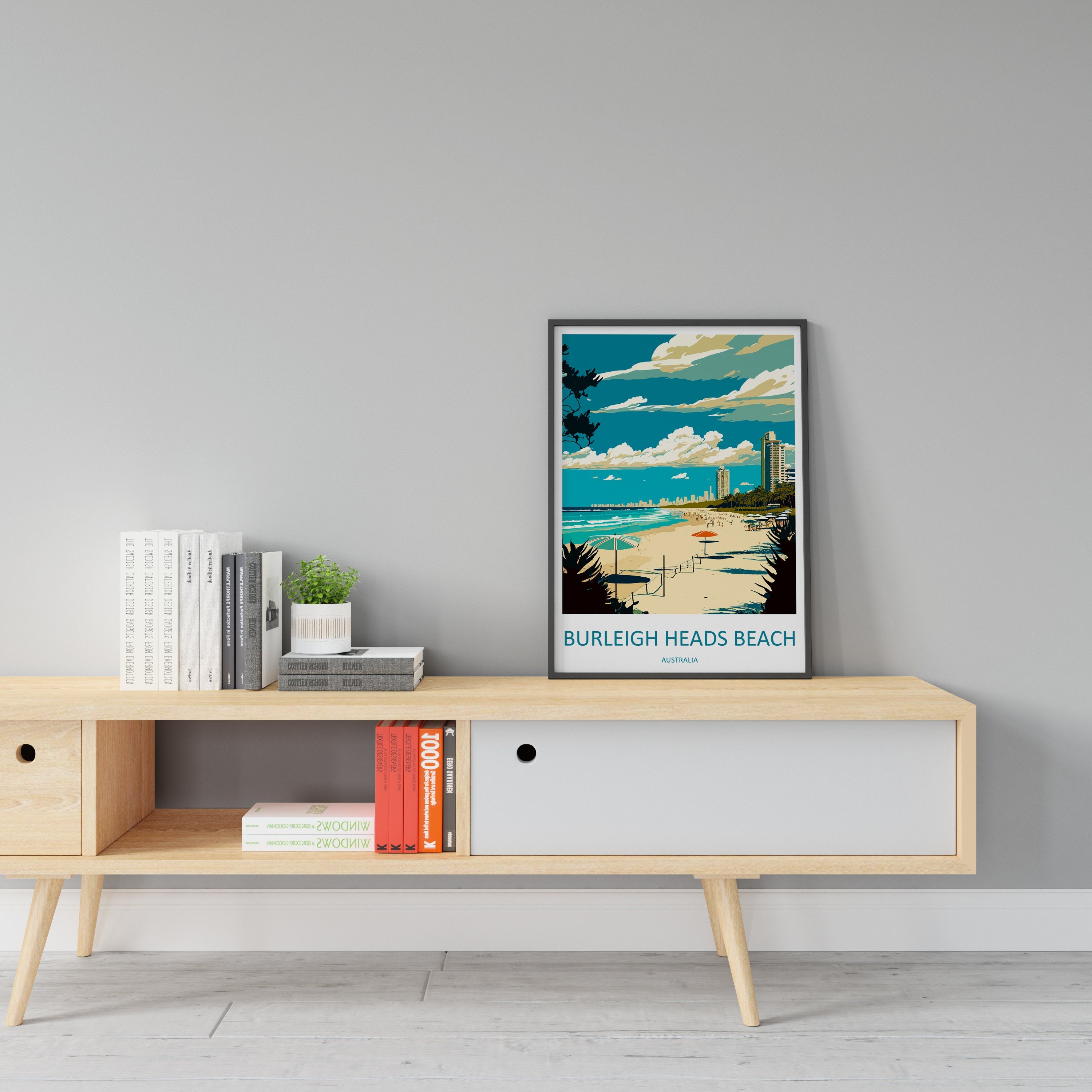 Burleigh Heads Beach Travel Print